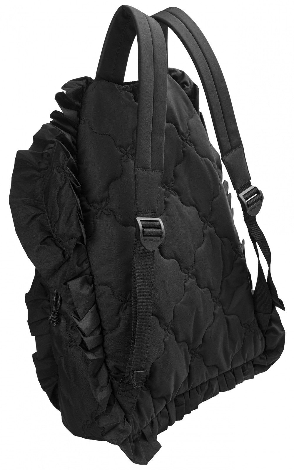 Balenciaga 🥩SUPER RARE🥩 Balenciaga Logo Ruffle Backpack Size ONE SIZE - 3 Thumbnail
