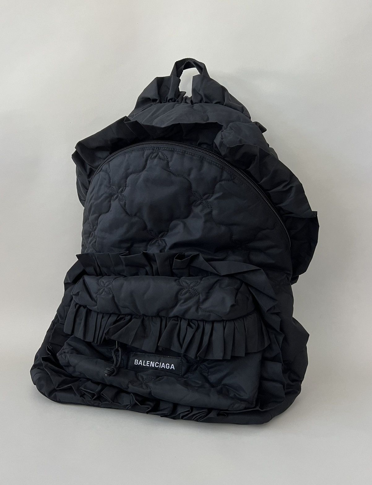 Balenciaga 🥩SUPER RARE🥩 Balenciaga Logo Ruffle Backpack Size ONE SIZE - 6 Thumbnail
