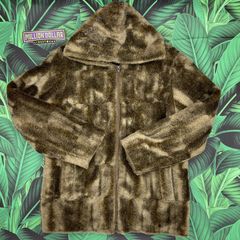 Supreme Faux Fur Hooded Zip Jacket | Grailed