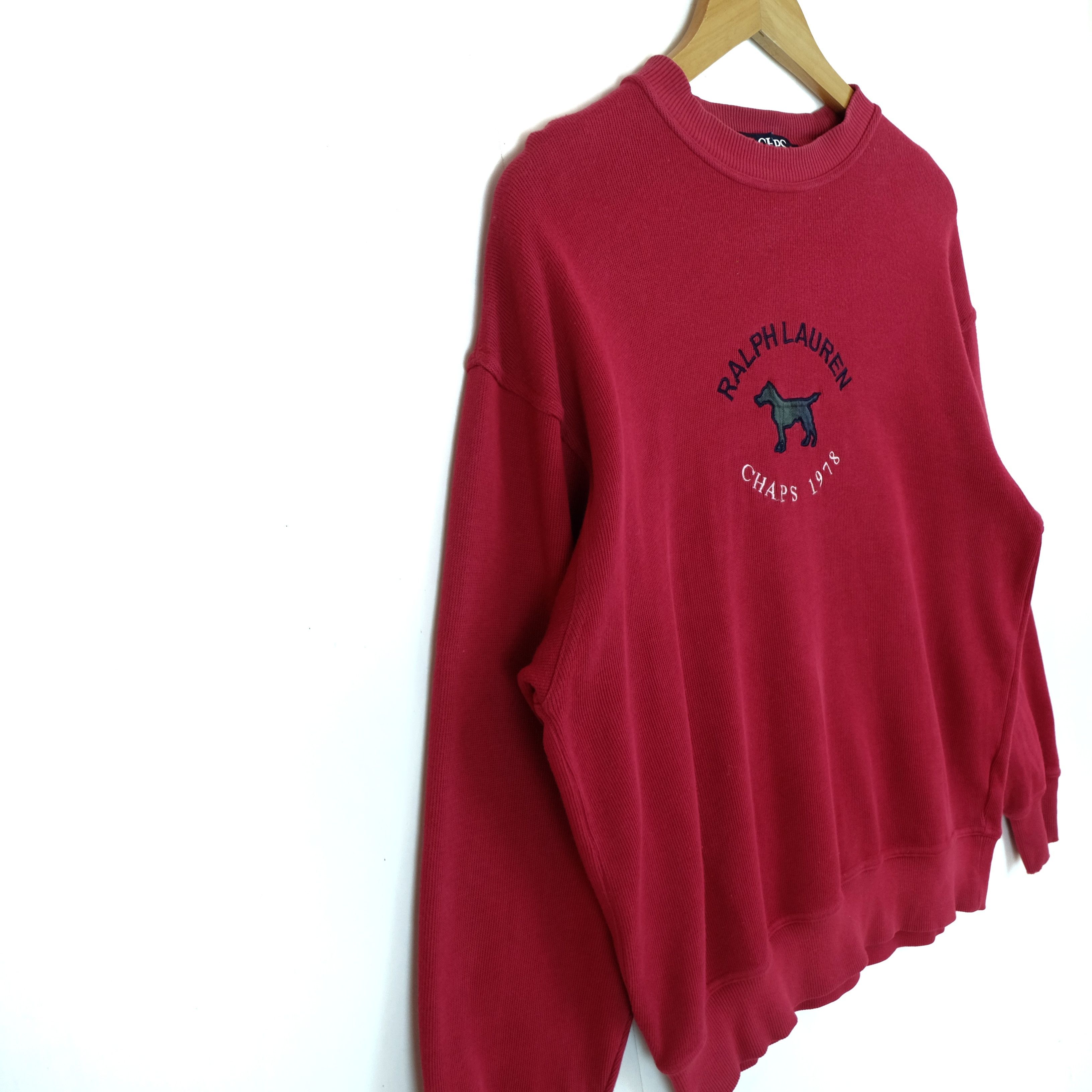 Chaps × Chaps Ralph Lauren × Ralph Lauren Vintage 90's CHAPS Ralph Lauren Big Logo Sweatshirts Size US M / EU 48-50 / 2 - 4 Thumbnail