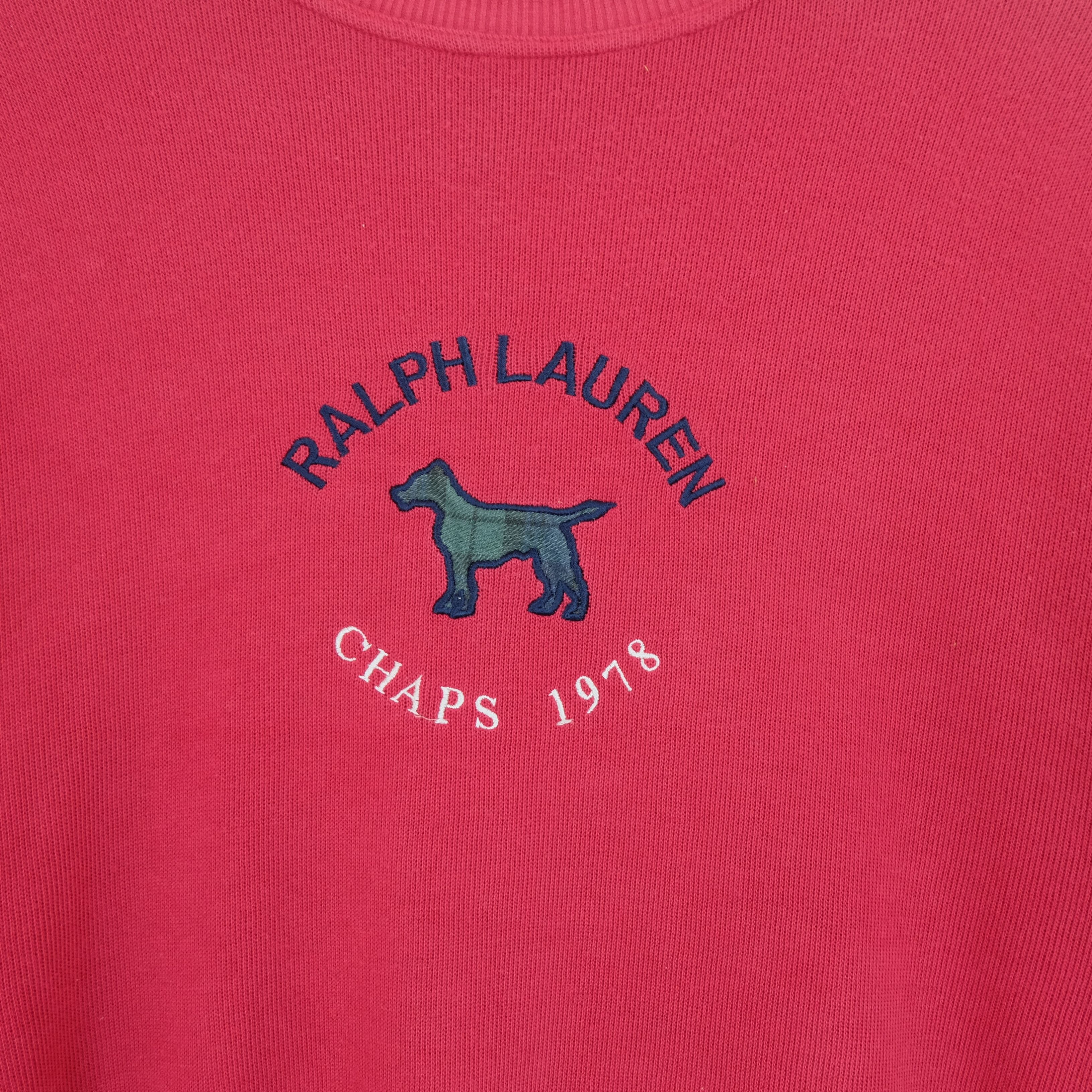 Chaps × Chaps Ralph Lauren × Ralph Lauren Vintage 90's CHAPS Ralph Lauren Big Logo Sweatshirts Size US M / EU 48-50 / 2 - 3 Thumbnail