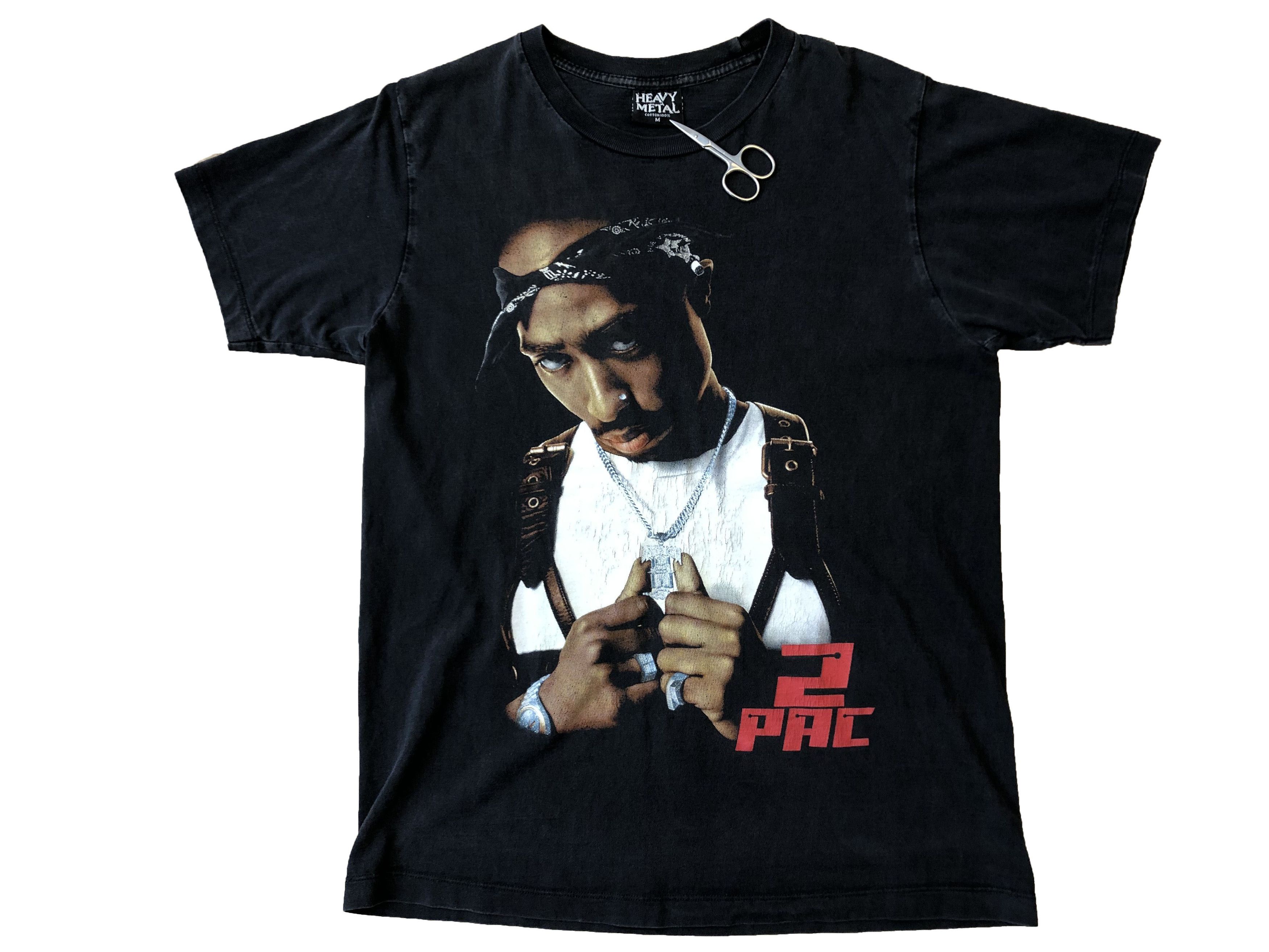 Band Tees × Rap Tees × Vintage Vintage Hip Hop 2 pac rap topac Y2K Rare Hype Drill Size US M / EU 48-50 / 2 - 1 Thumbnail