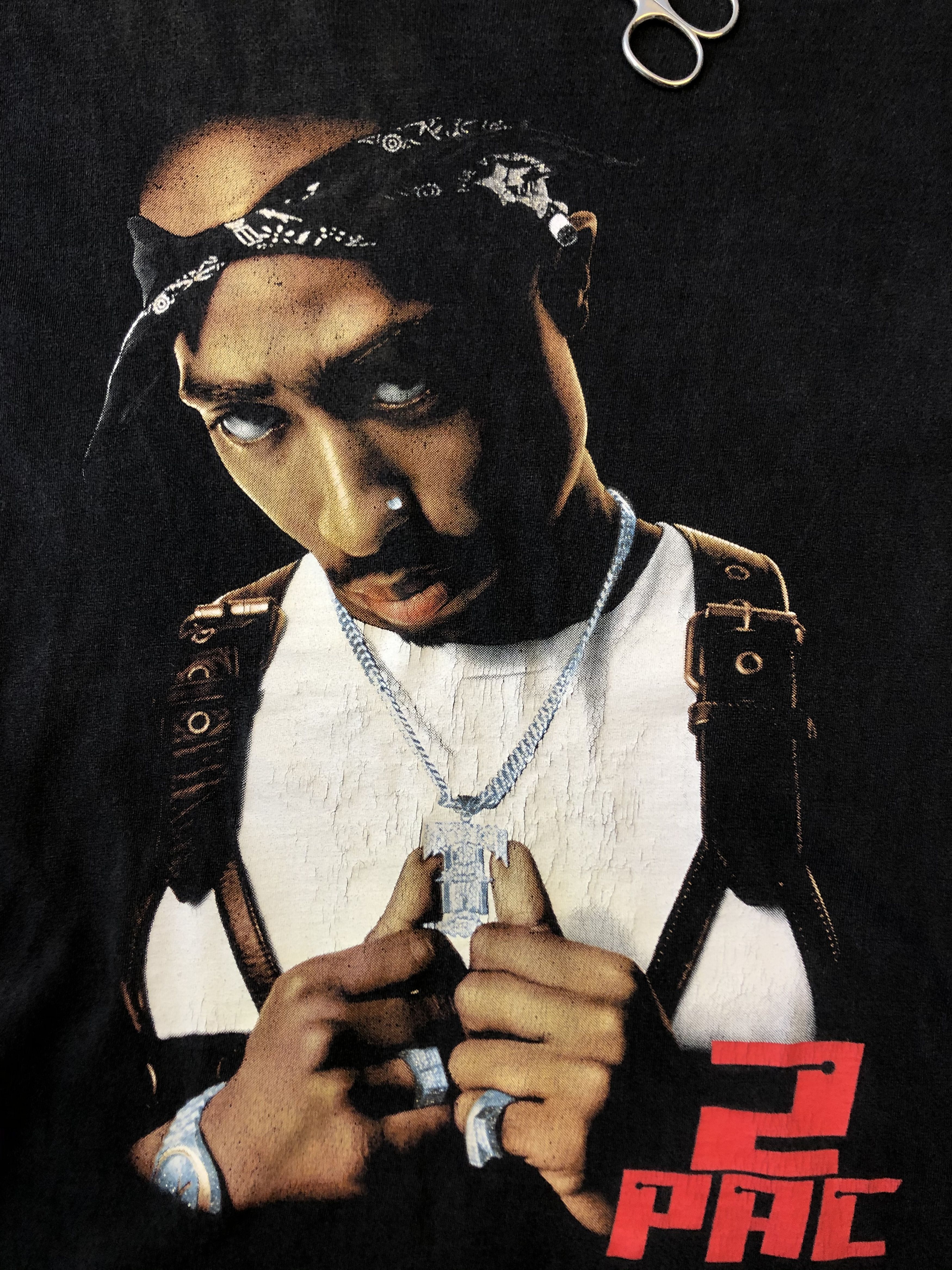 Band Tees × Rap Tees × Vintage Vintage Hip Hop 2 pac rap topac Y2K Rare Hype Drill Size US M / EU 48-50 / 2 - 3 Thumbnail