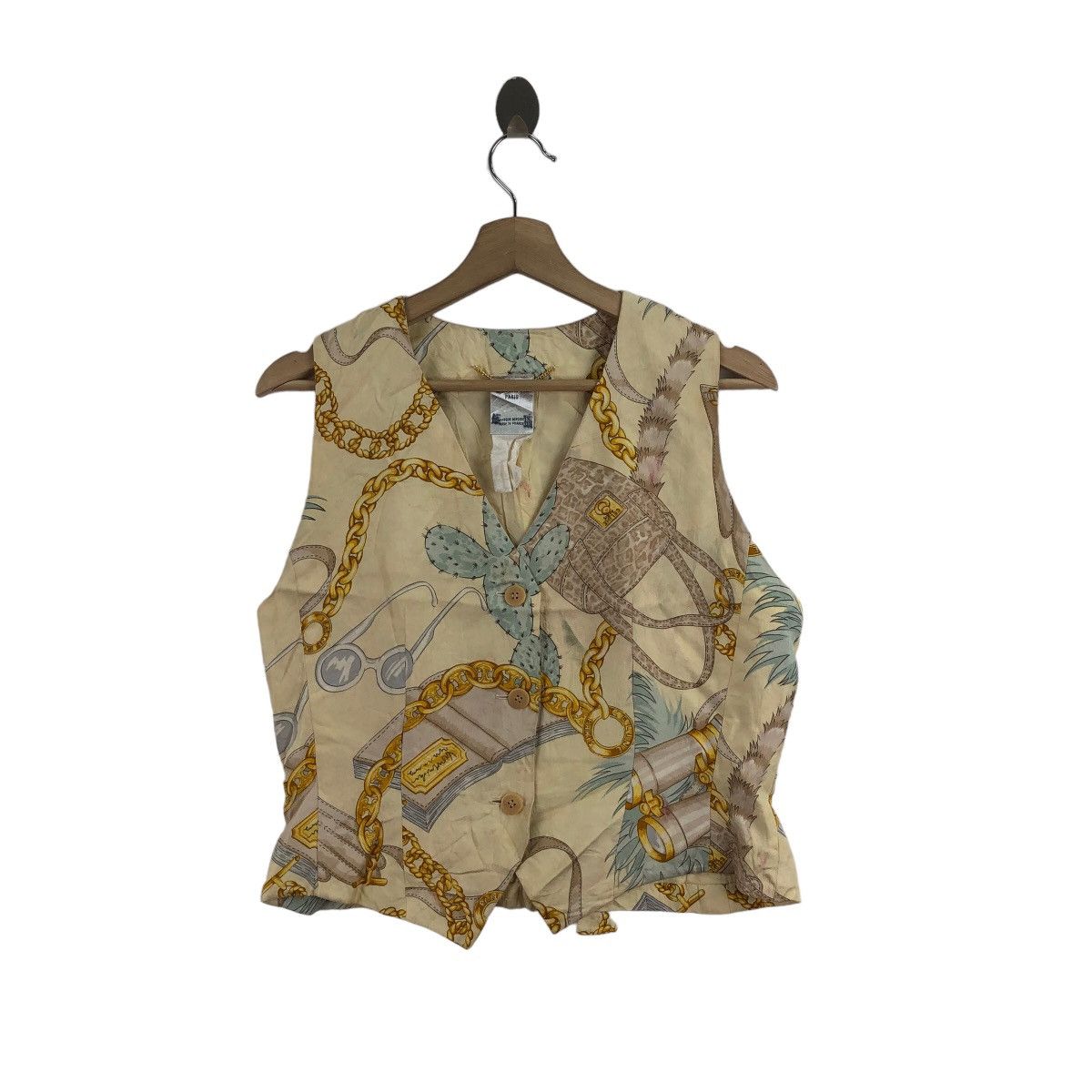 Celine × Vintage Vintage CELINE PARIS Baroque Vest Sleeveless Size S / US 4 / IT 40 - 1 Thumbnail