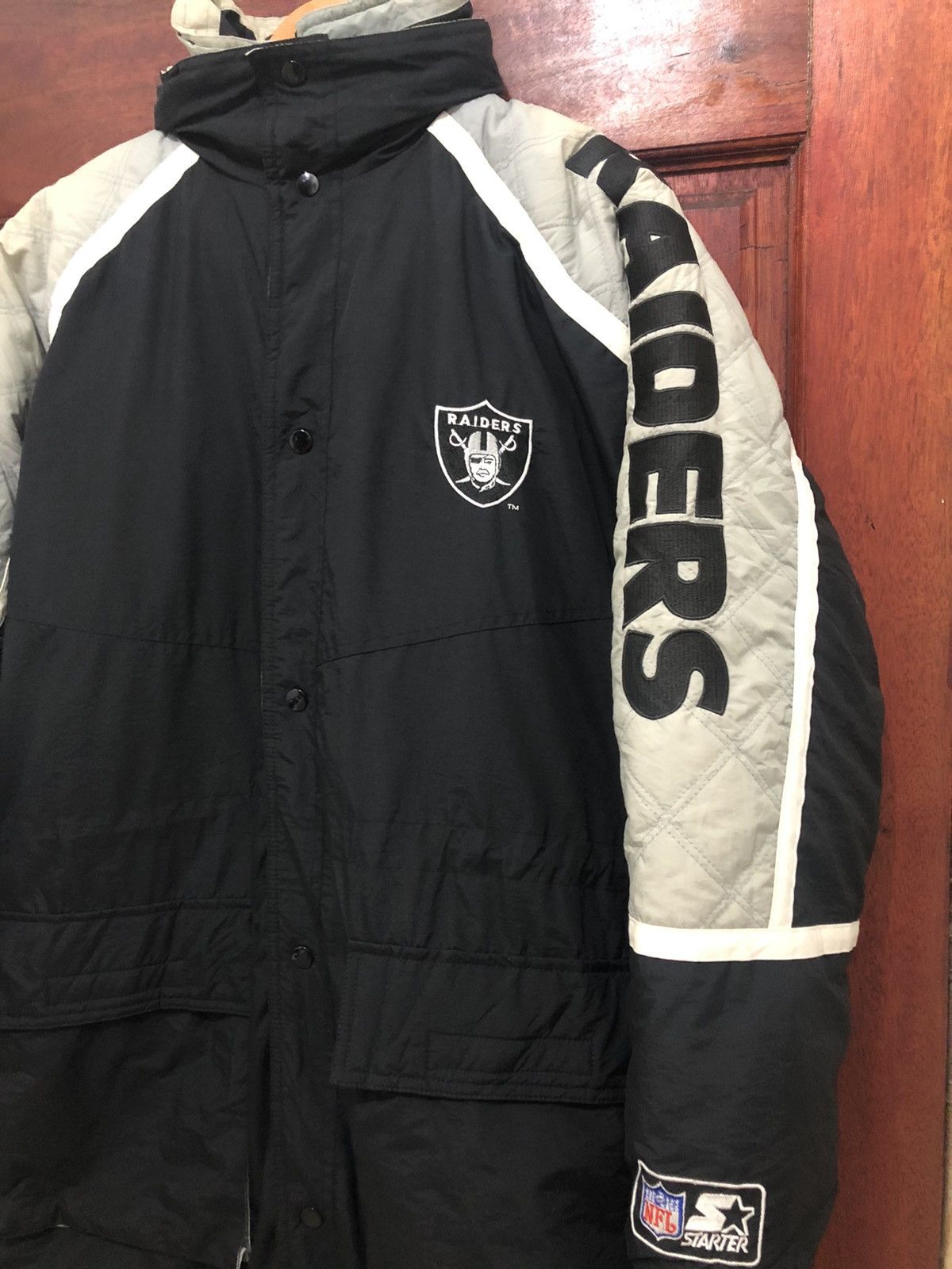 NFL NFL X Raiders X Starter Puffer Embroidered Logo Parka Jacket Size US M / EU 48-50 / 2 - 4 Thumbnail