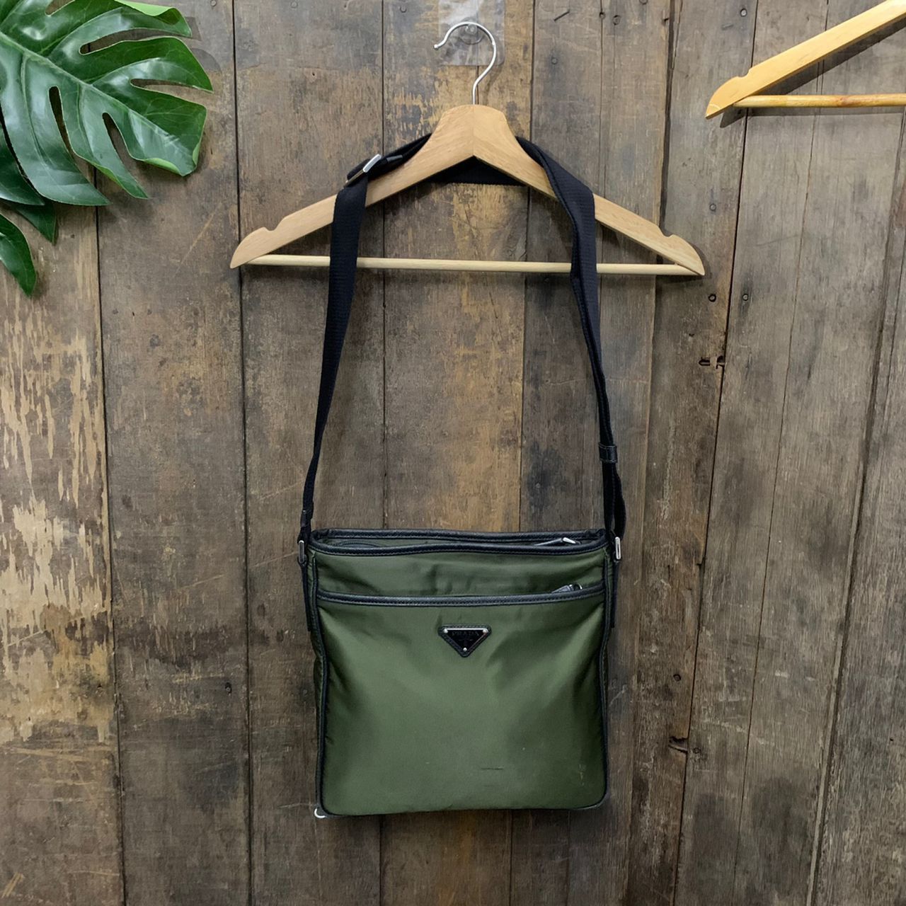 image of Prada Milano Slingbag in Green, Men's