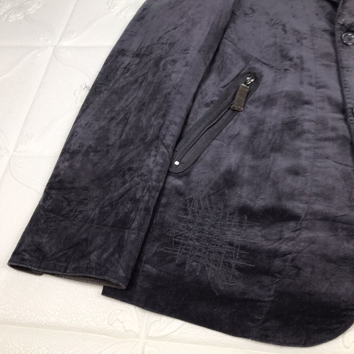 Diesel × Vintage Vintage y2k Diesel Dead-stock Distressed Design Coat Jacket Size US L / EU 52-54 / 3 - 4 Thumbnail