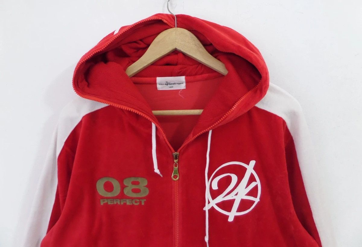 Japanese Brand Gold 24 KARATS Digger Hoodie Big Logo Full Zipper Japan Size US L / EU 52-54 / 3 - 5 Thumbnail