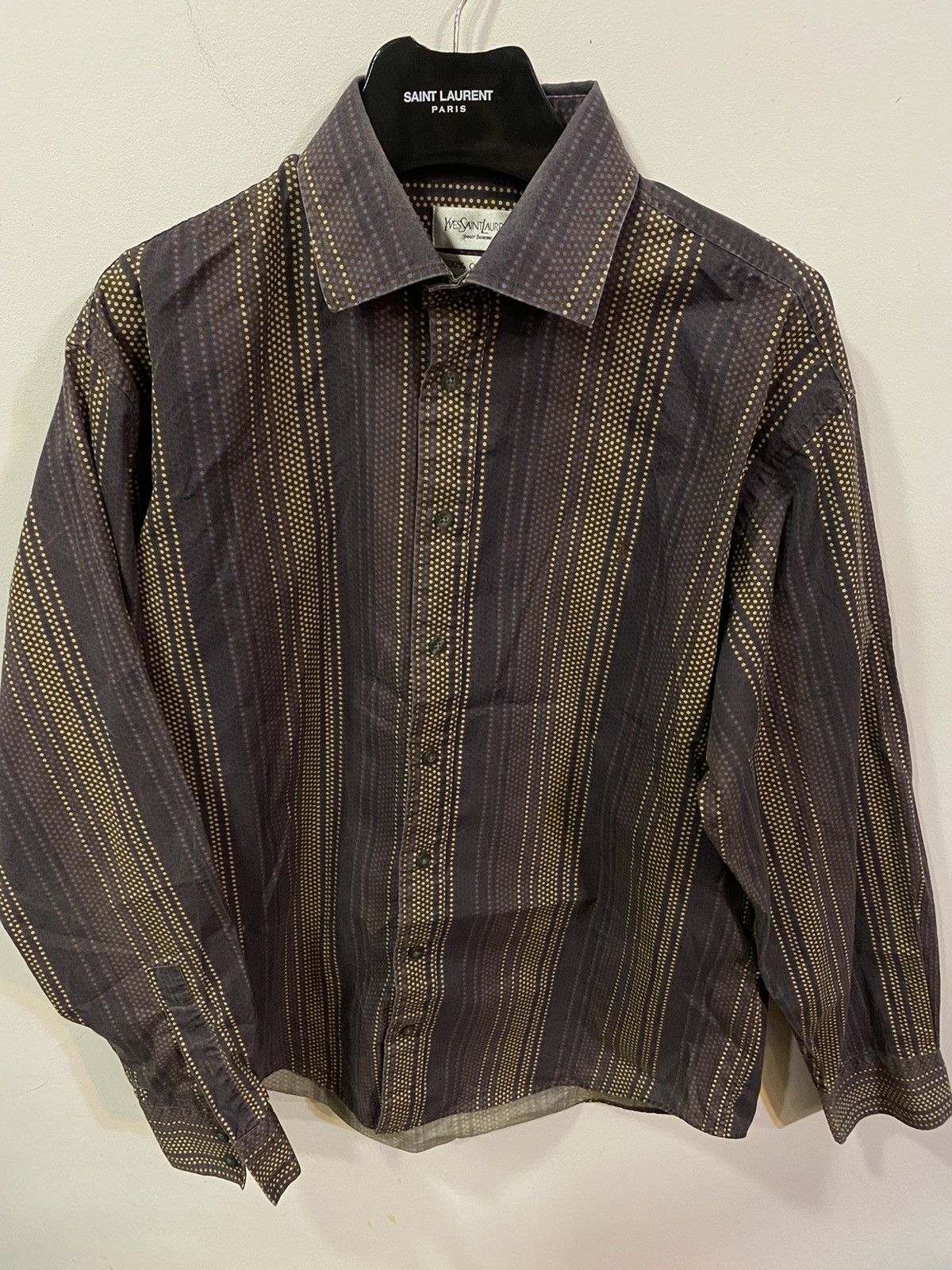 Yves Saint Laurent Cotton YSL Shirt Yves Saint Laurent Shirt Size US L / EU 52-54 / 3 - 18 Thumbnail