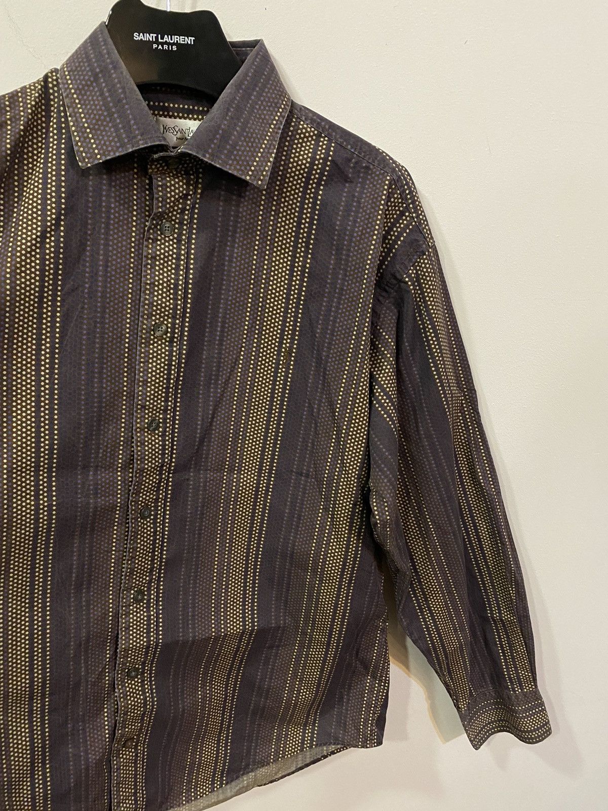 Yves Saint Laurent Cotton YSL Shirt Yves Saint Laurent Shirt Size US L / EU 52-54 / 3 - 19 Thumbnail