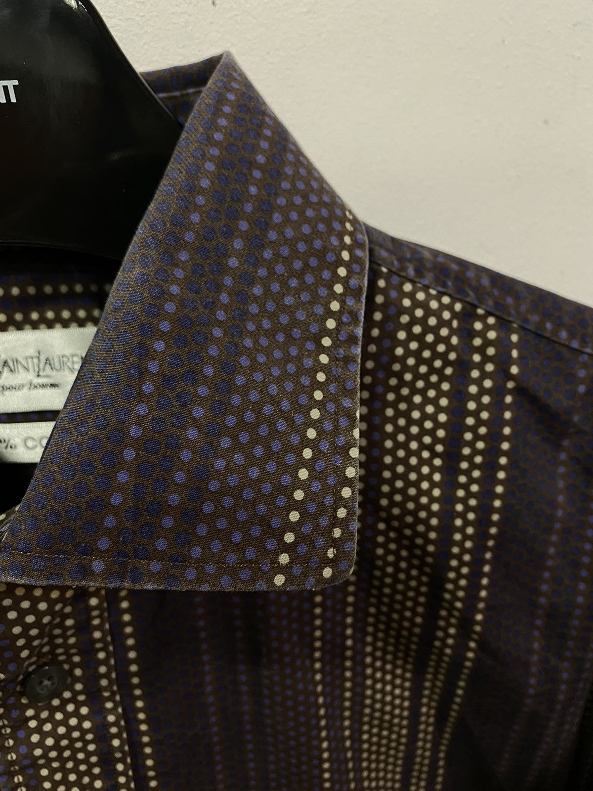 Yves Saint Laurent Cotton YSL Shirt Yves Saint Laurent Shirt Size US L / EU 52-54 / 3 - 13 Thumbnail