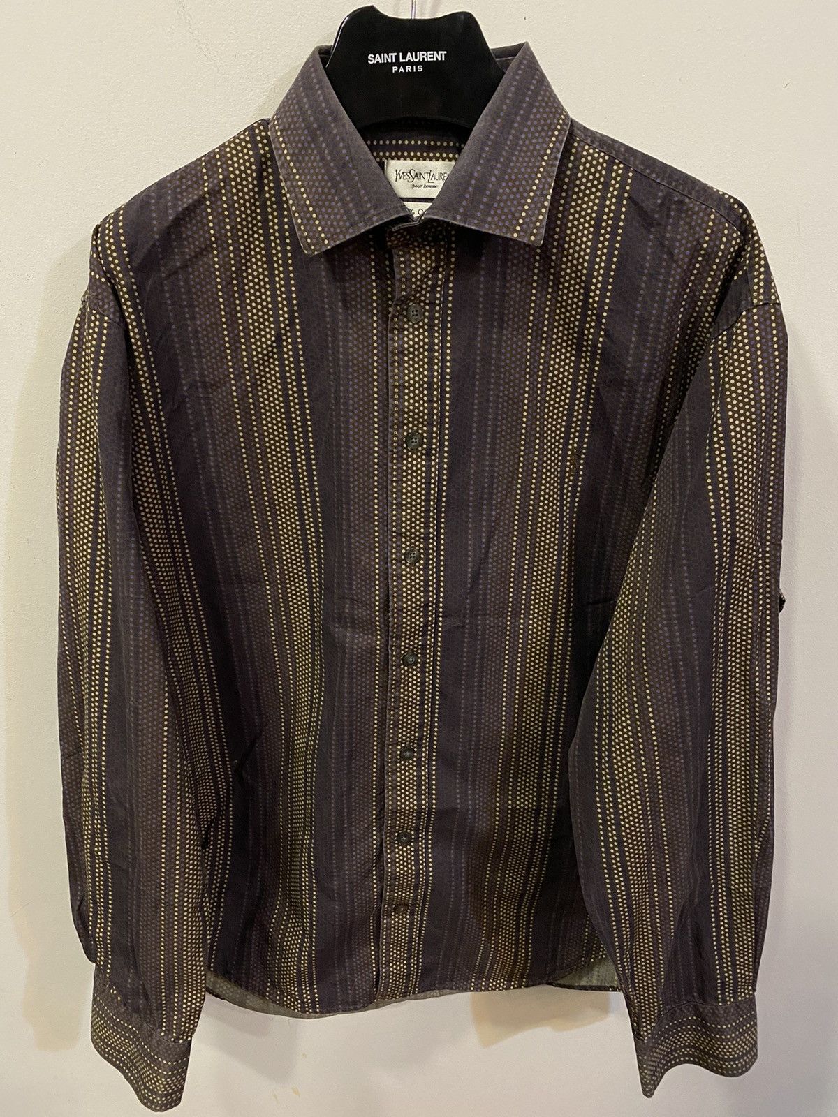 Yves Saint Laurent Cotton YSL Shirt Yves Saint Laurent Shirt Size US L / EU 52-54 / 3 - 1 Thumbnail