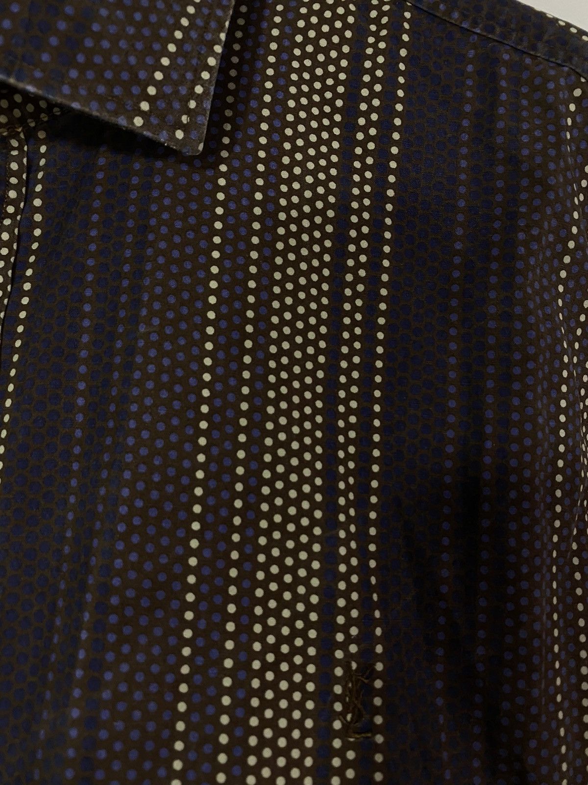 Yves Saint Laurent Cotton YSL Shirt Yves Saint Laurent Shirt Size US L / EU 52-54 / 3 - 15 Thumbnail