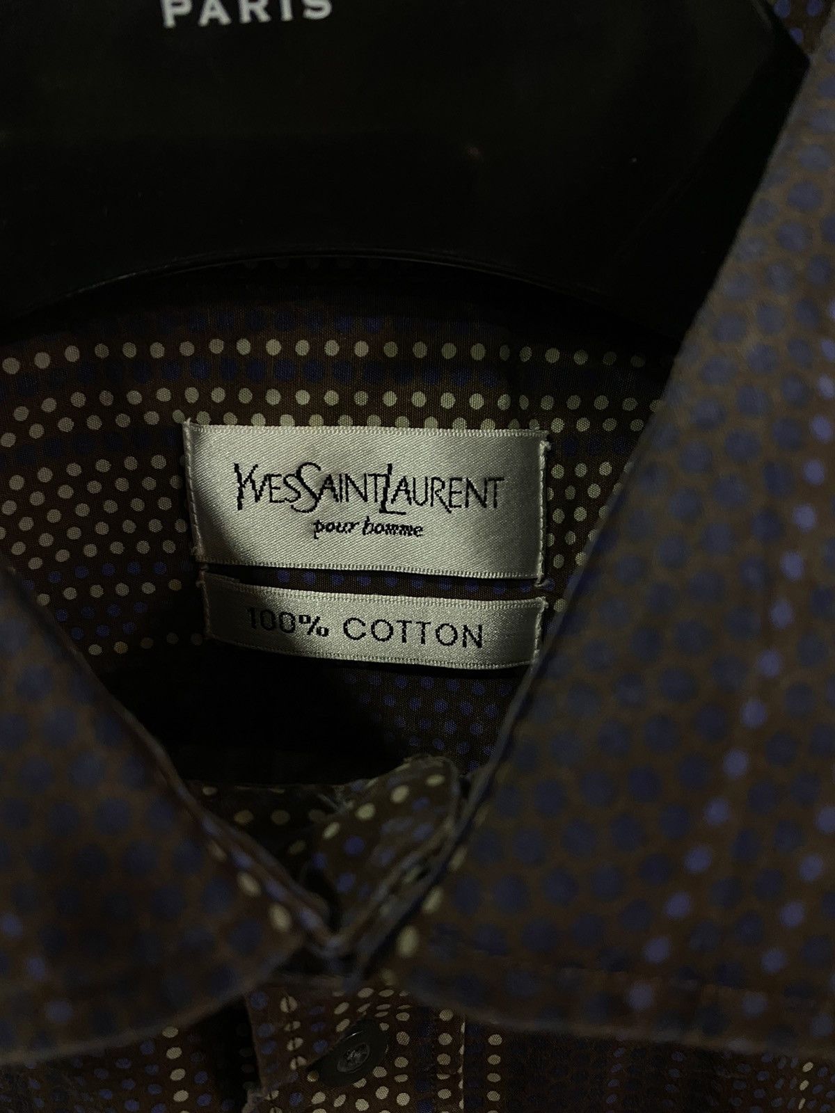 Yves Saint Laurent Cotton YSL Shirt Yves Saint Laurent Shirt Size US L / EU 52-54 / 3 - 5 Thumbnail
