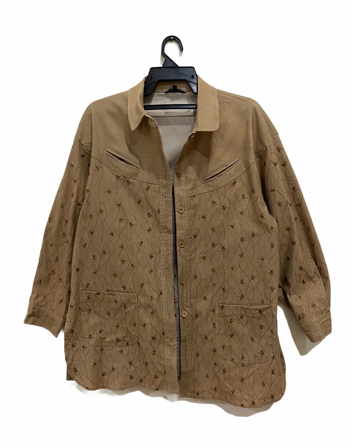 Japanese Brand Adria Worker Jacket Embroided Design Size US M / EU 48-50 / 2 - 2 Thumbnail
