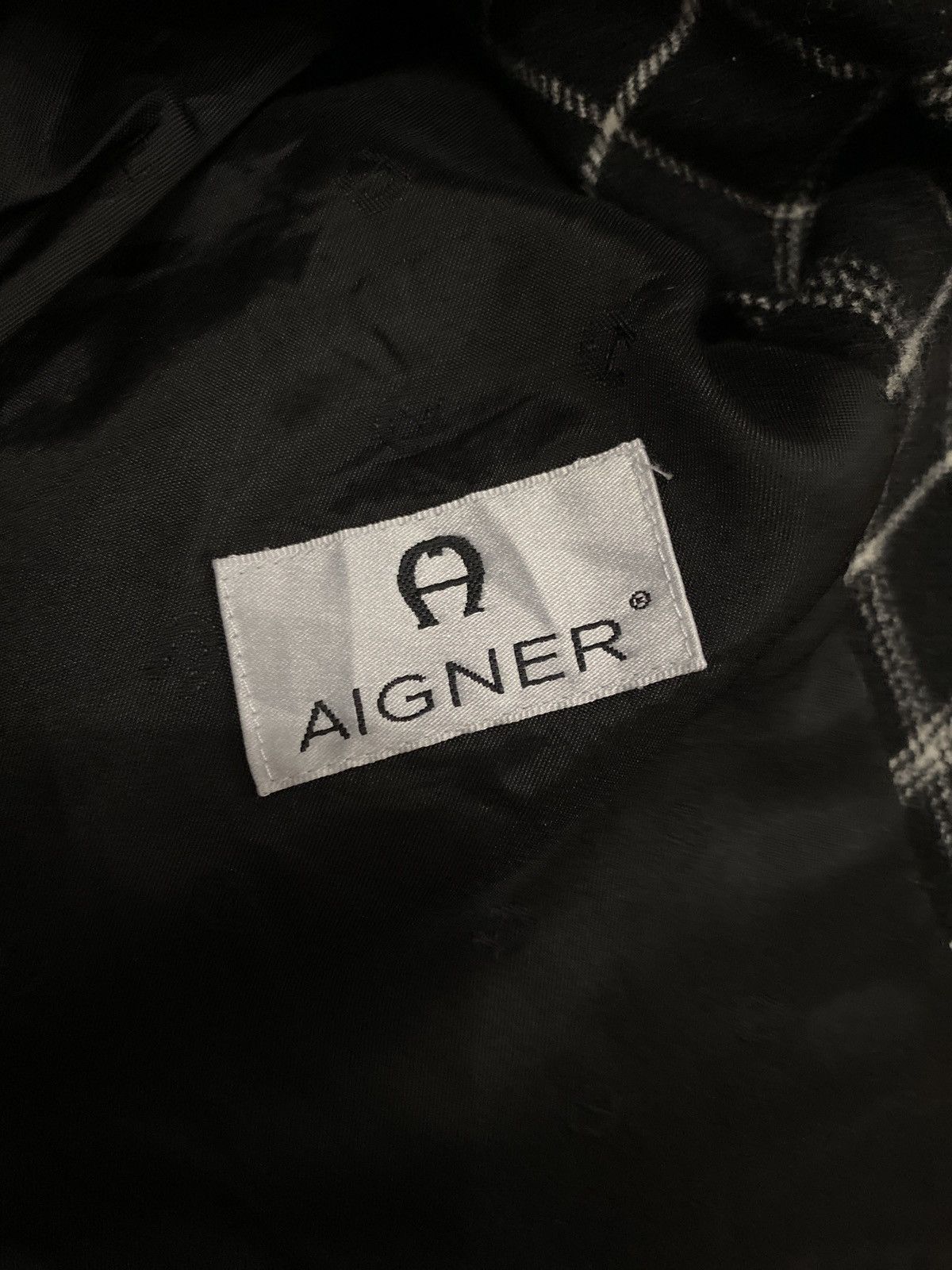 Aigner Aigner Black Flannel Jacket Size US L / EU 52-54 / 3 - 8 Thumbnail