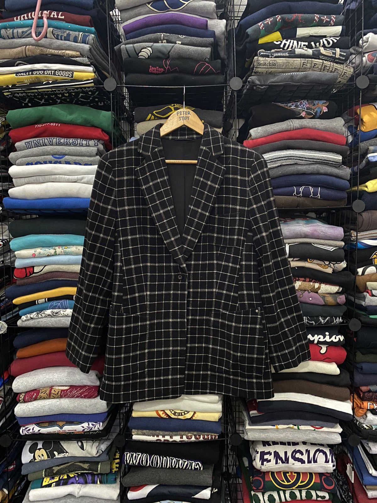 Aigner Aigner Black Flannel Jacket Size US L / EU 52-54 / 3 - 1 Thumbnail