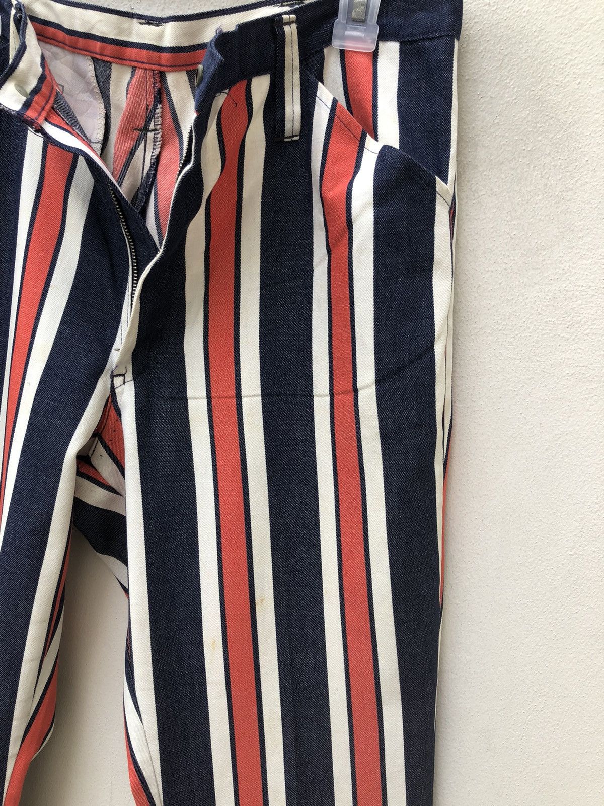 Vintage Vintage 60s 70s HONDO Border Striped Flare Pant Size US 32 / EU 48 - 13 Thumbnail