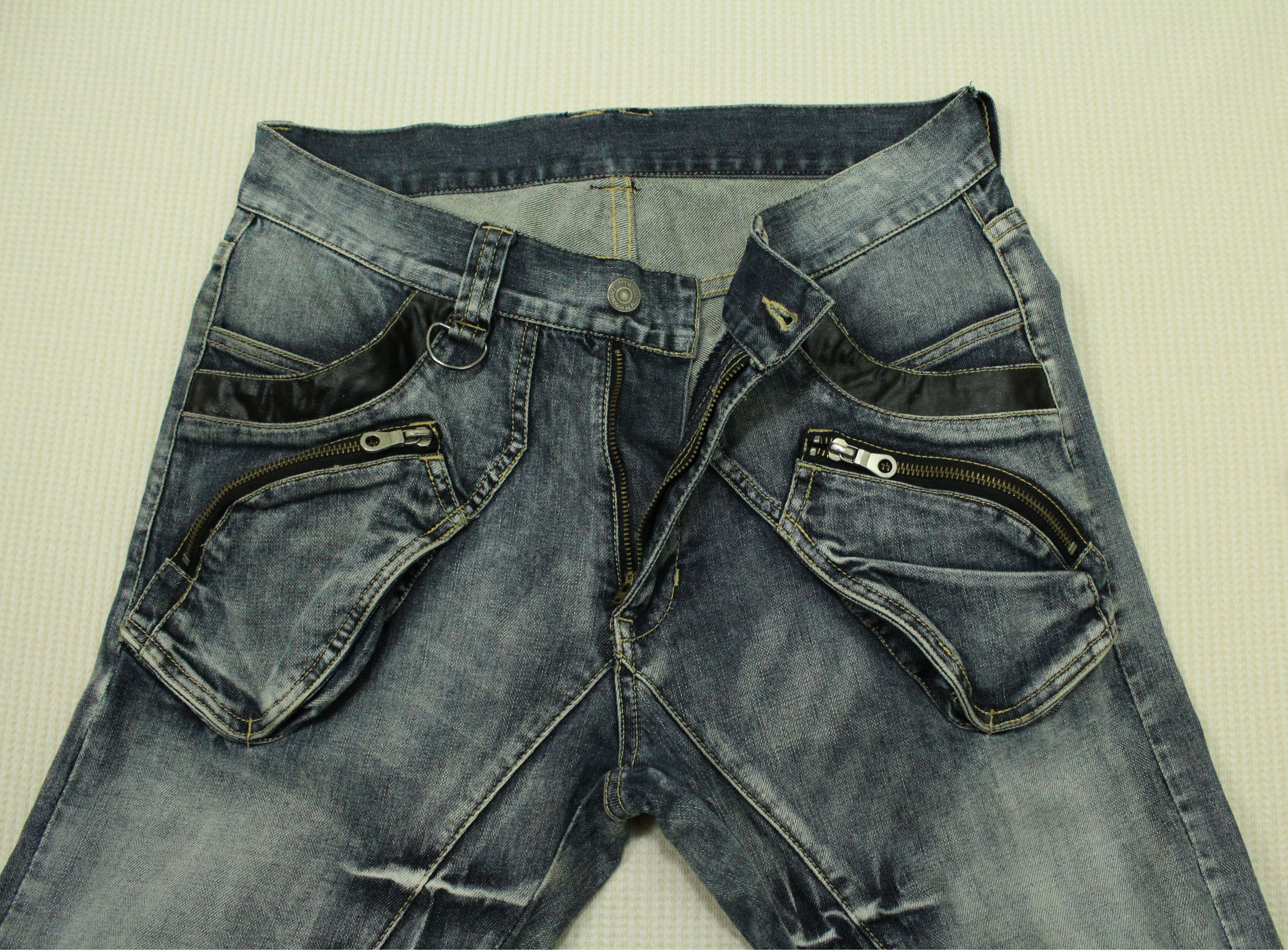Japanese Brand PPFM Denim Distressed Style Denim Washed LGB Tornado Mart Size US 31 - 6 Thumbnail