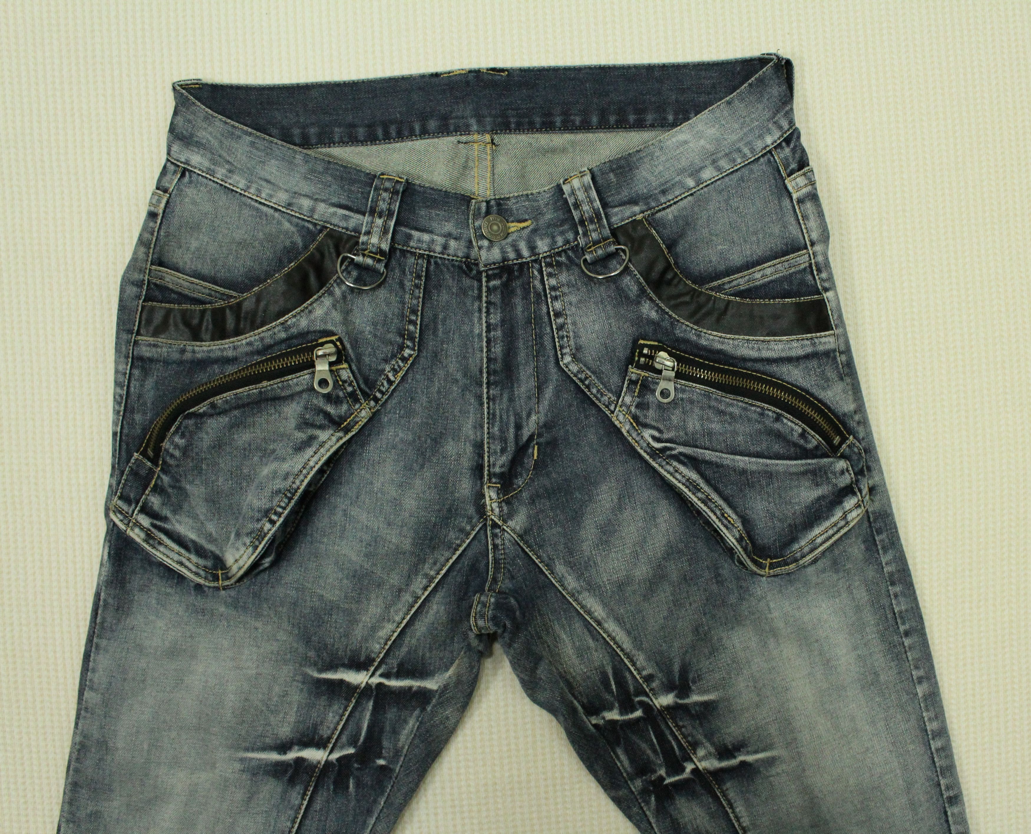 Japanese Brand PPFM Denim Distressed Style Denim Washed LGB Tornado Mart Size US 31 - 4 Thumbnail