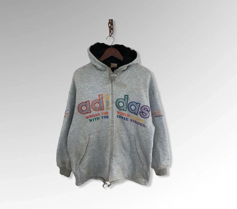 Vintage 90s Adidas Three Stripes Big Logo Hoodies
