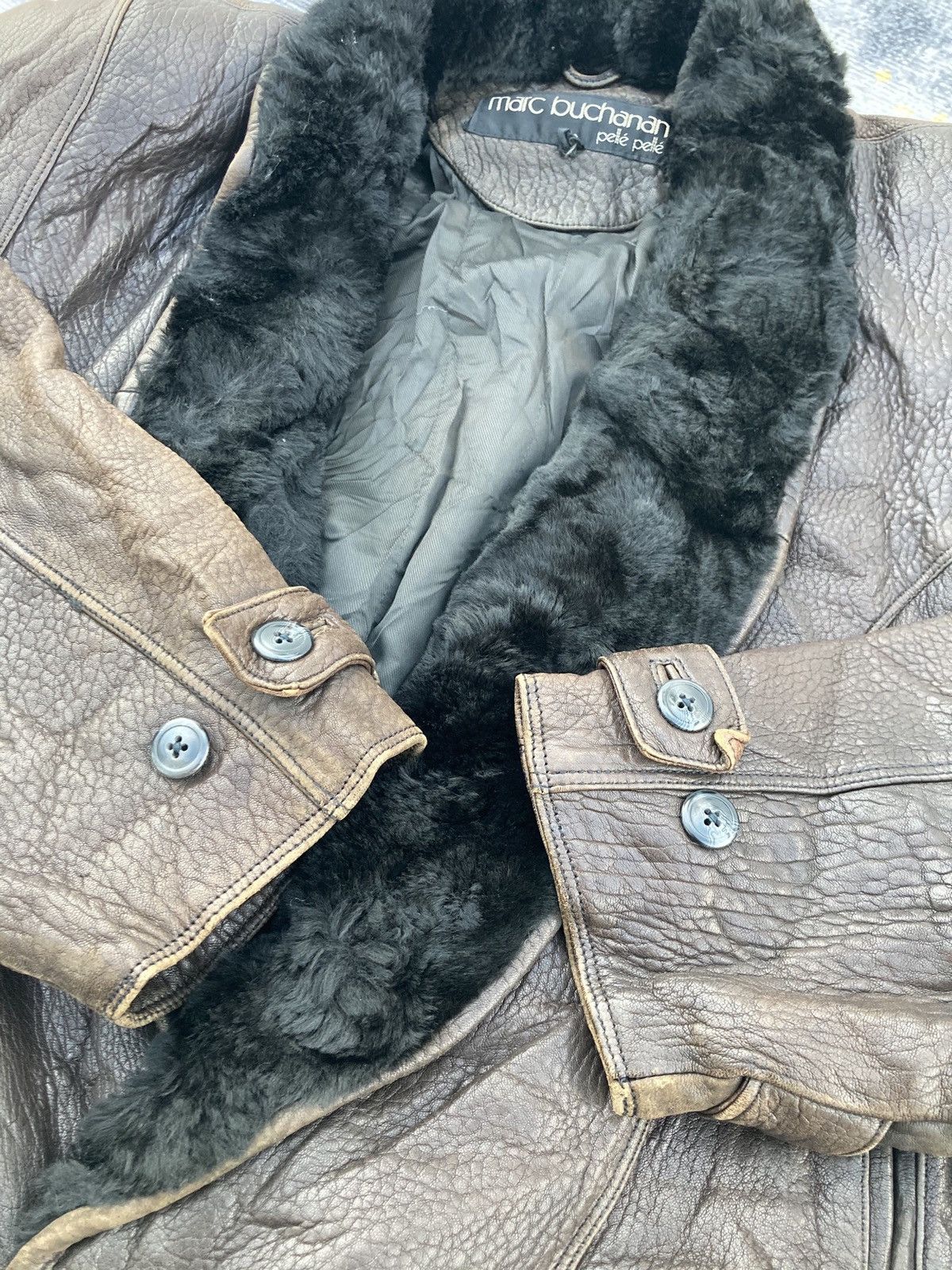 Pelle Pelle Marc Buchanan Sherpa Leather Jacket Size US XL / EU 56 / 4 - 8 Thumbnail