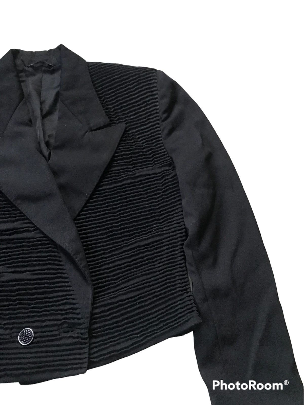 Versace 💥Gianni Versace Balck Cropped Jacket Size M / US 6-8 / IT 42-44 - 4 Thumbnail