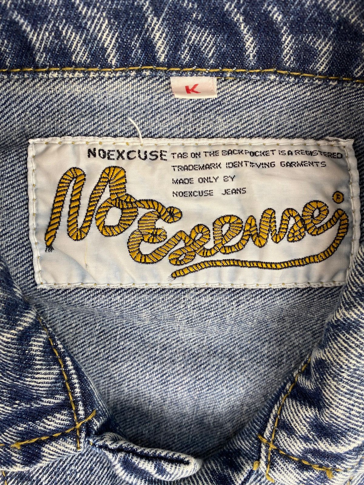 Other Mens Vintage No Excuses Cuses Denim Jacket Size L Size US L / EU 52-54 / 3 - 10 Thumbnail