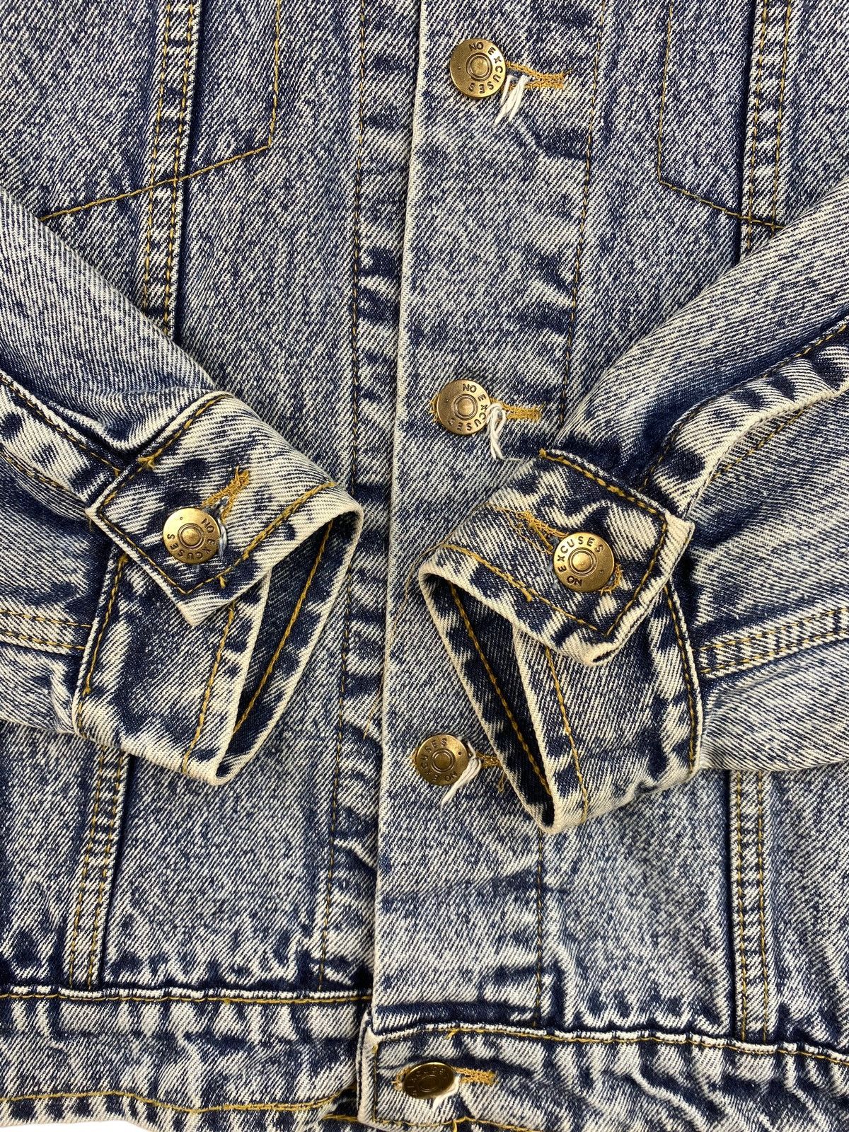 Other Mens Vintage No Excuses Cuses Denim Jacket Size L Size US L / EU 52-54 / 3 - 8 Thumbnail