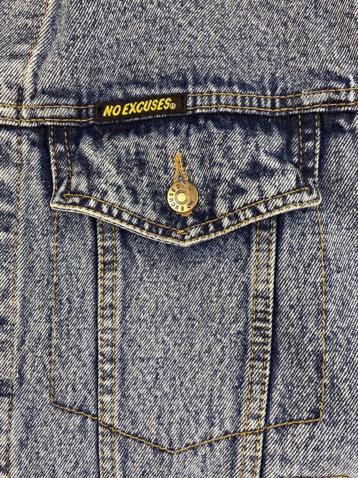 Other Mens Vintage No Excuses Cuses Denim Jacket Size L Size US L / EU 52-54 / 3 - 7 Thumbnail