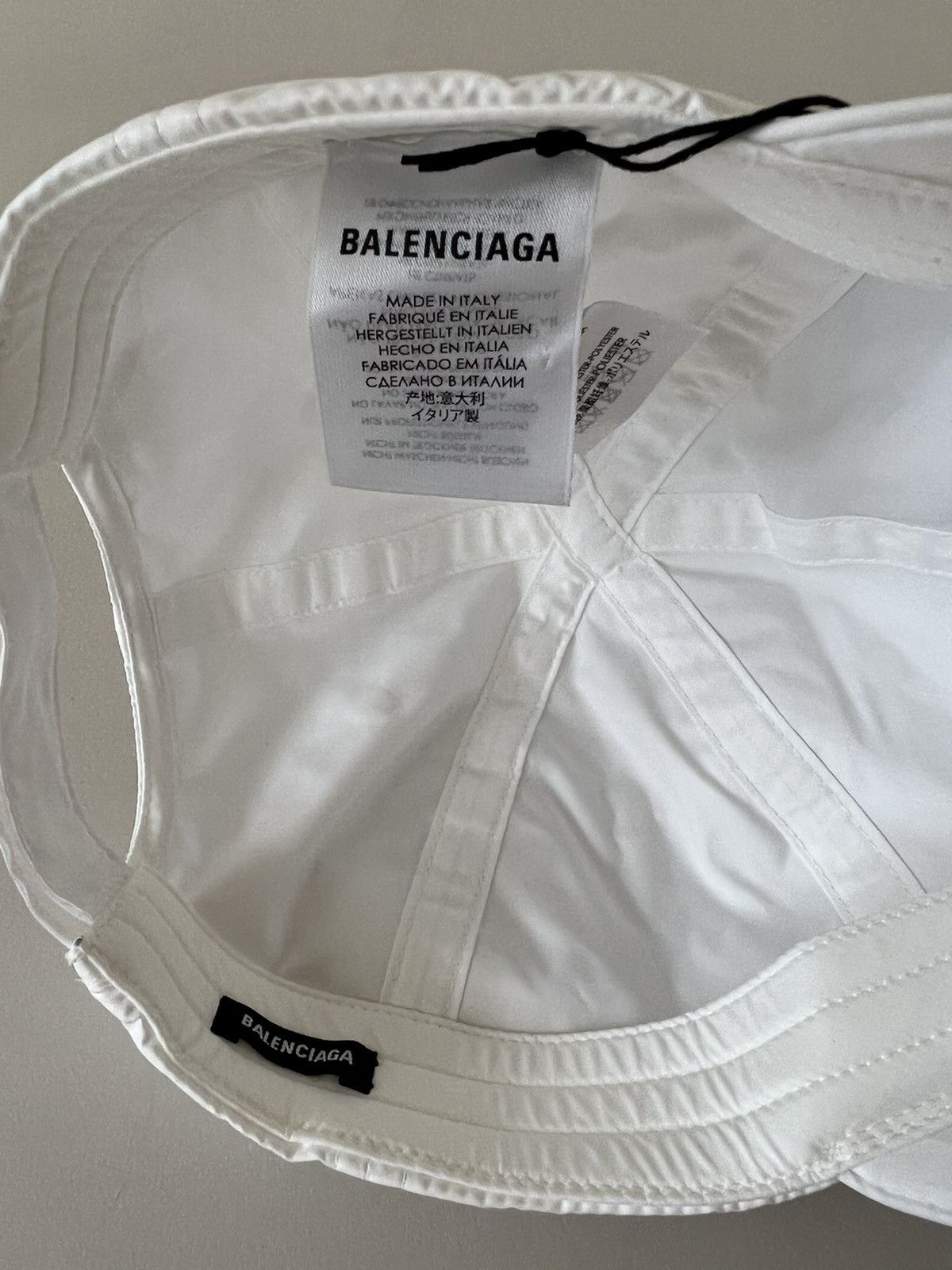 Balenciaga Balenciaga Nylon Logo Cap Size ONE SIZE - 3 Thumbnail