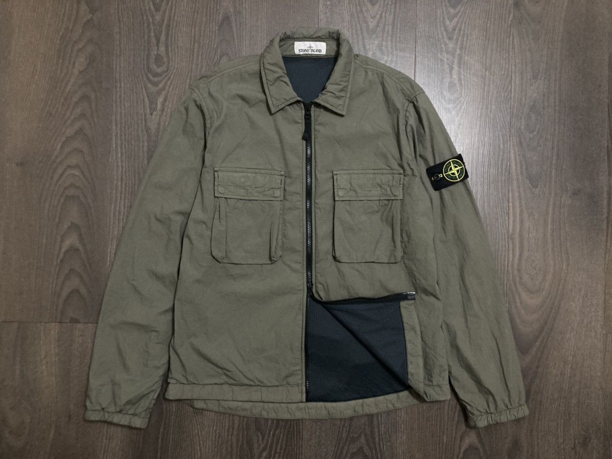 Stone Island STONE ISLAND Zip Overshirt Jacket New Size US M / EU 48-50 / 2 - 5 Thumbnail