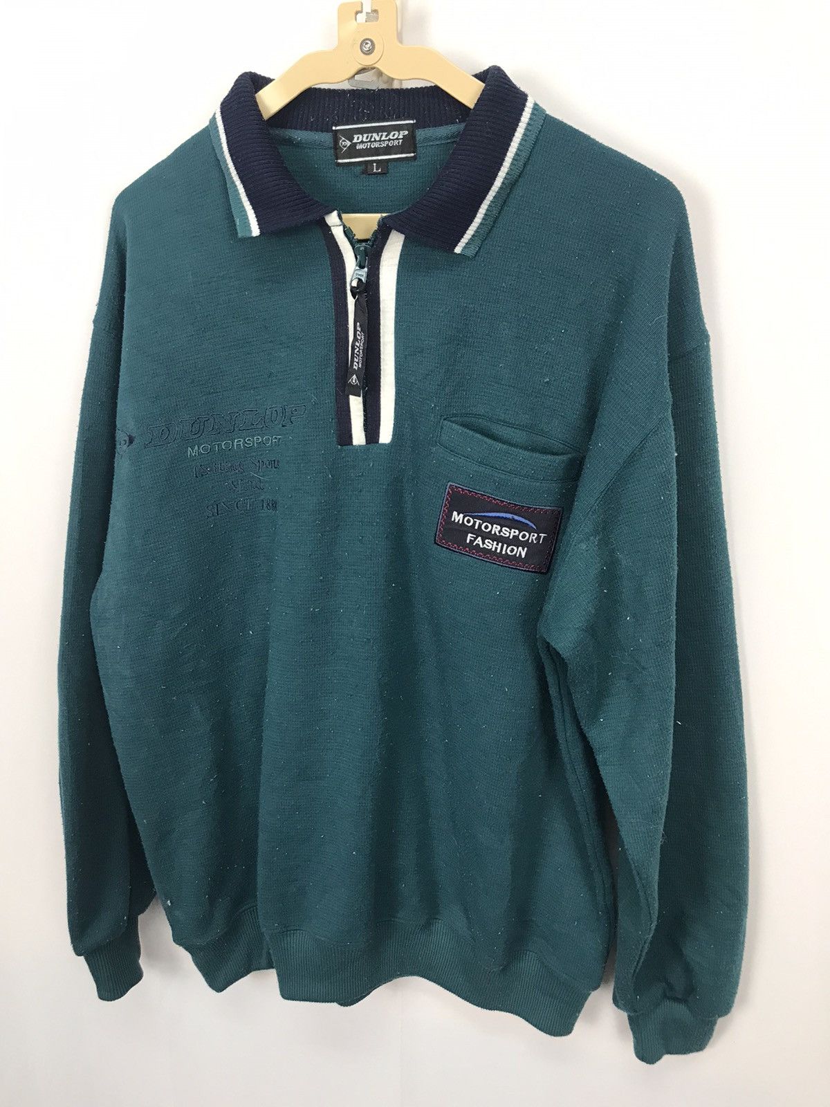 Dunlop × Sports Specialties Dunlop Motorsport half zipper sweatshirt Size US M / EU 48-50 / 2 - 5 Thumbnail