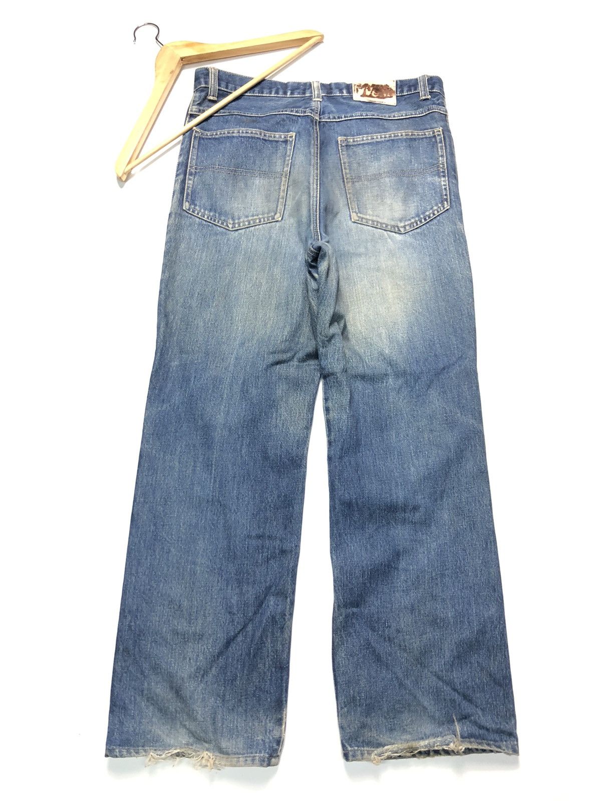 Japanese Brand JAPANESE BRAND DISTRESSED BLUE WASH DENIM Size US 33 - 7 Thumbnail