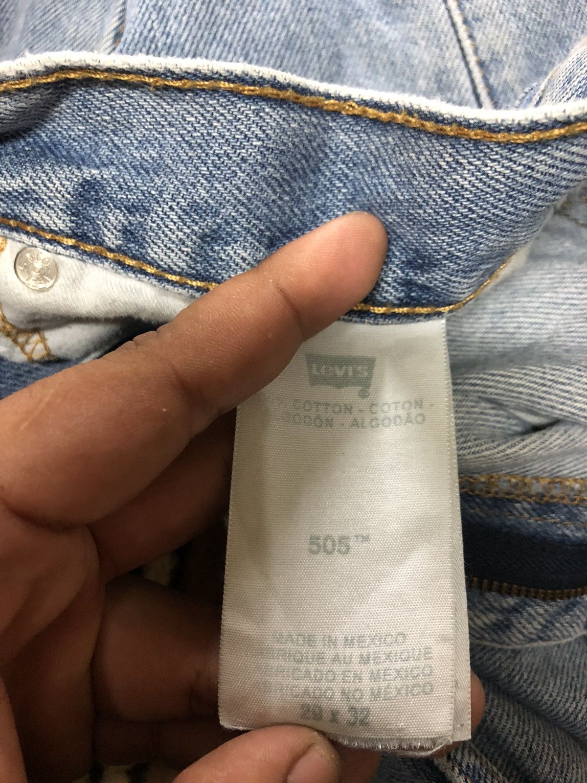 Levi's × Levi's Vintage Clothing × Vintage VINTAGE LEVIS 505 BLUE WASH DENIM Size US 29 - 7 Thumbnail