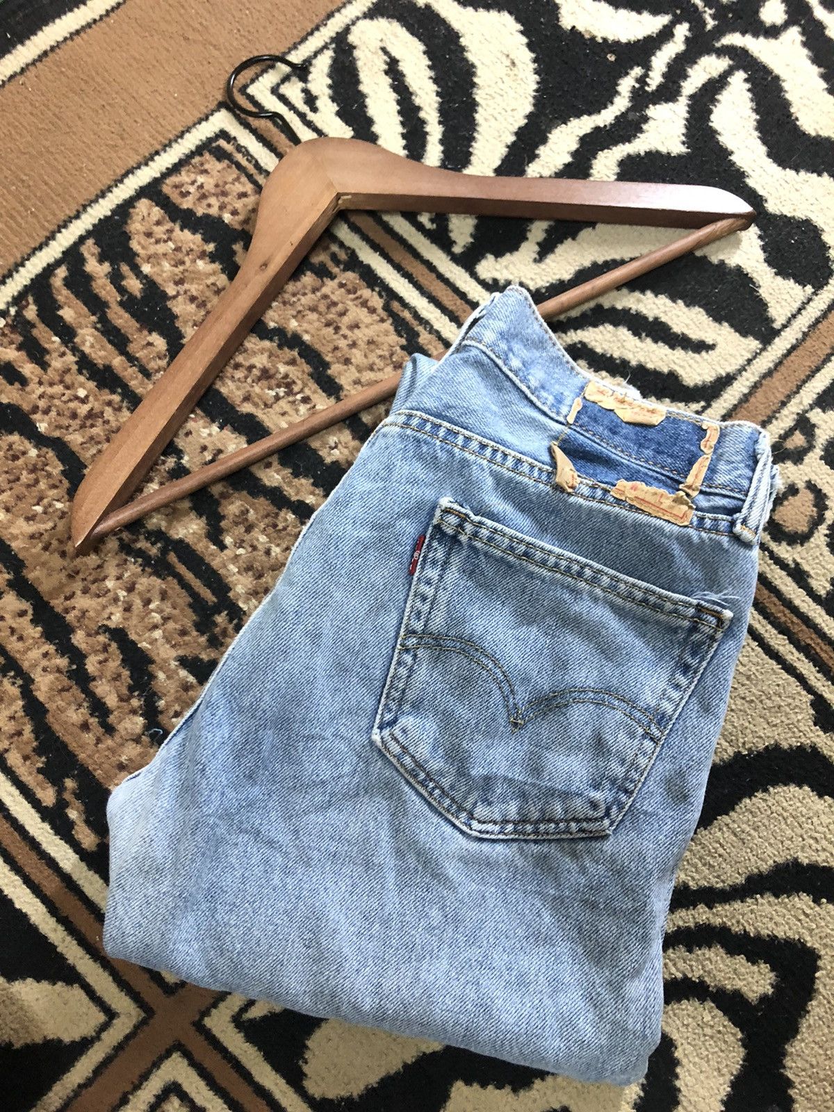 Levi's × Levi's Vintage Clothing × Vintage VINTAGE LEVIS 505 BLUE WASH DENIM Size US 29 - 14 Thumbnail