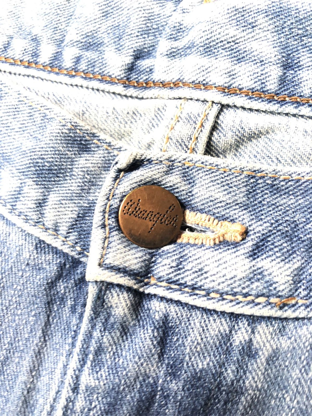 Edwin × Vintage VINTAGE EDWIN BLUE WASH DISSTRESSED DENIM Size US 32 / EU 48 - 5 Thumbnail