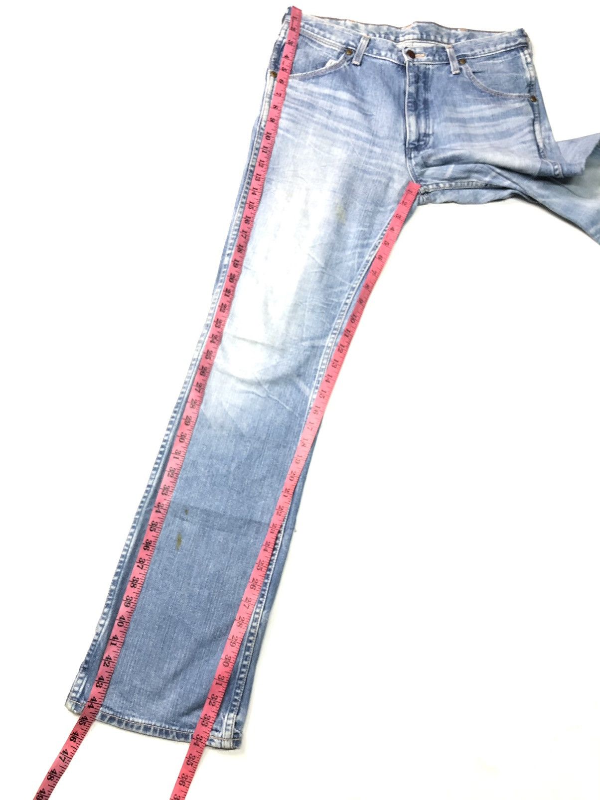 Edwin × Vintage VINTAGE EDWIN BLUE WASH DISSTRESSED DENIM Size US 32 / EU 48 - 15 Thumbnail