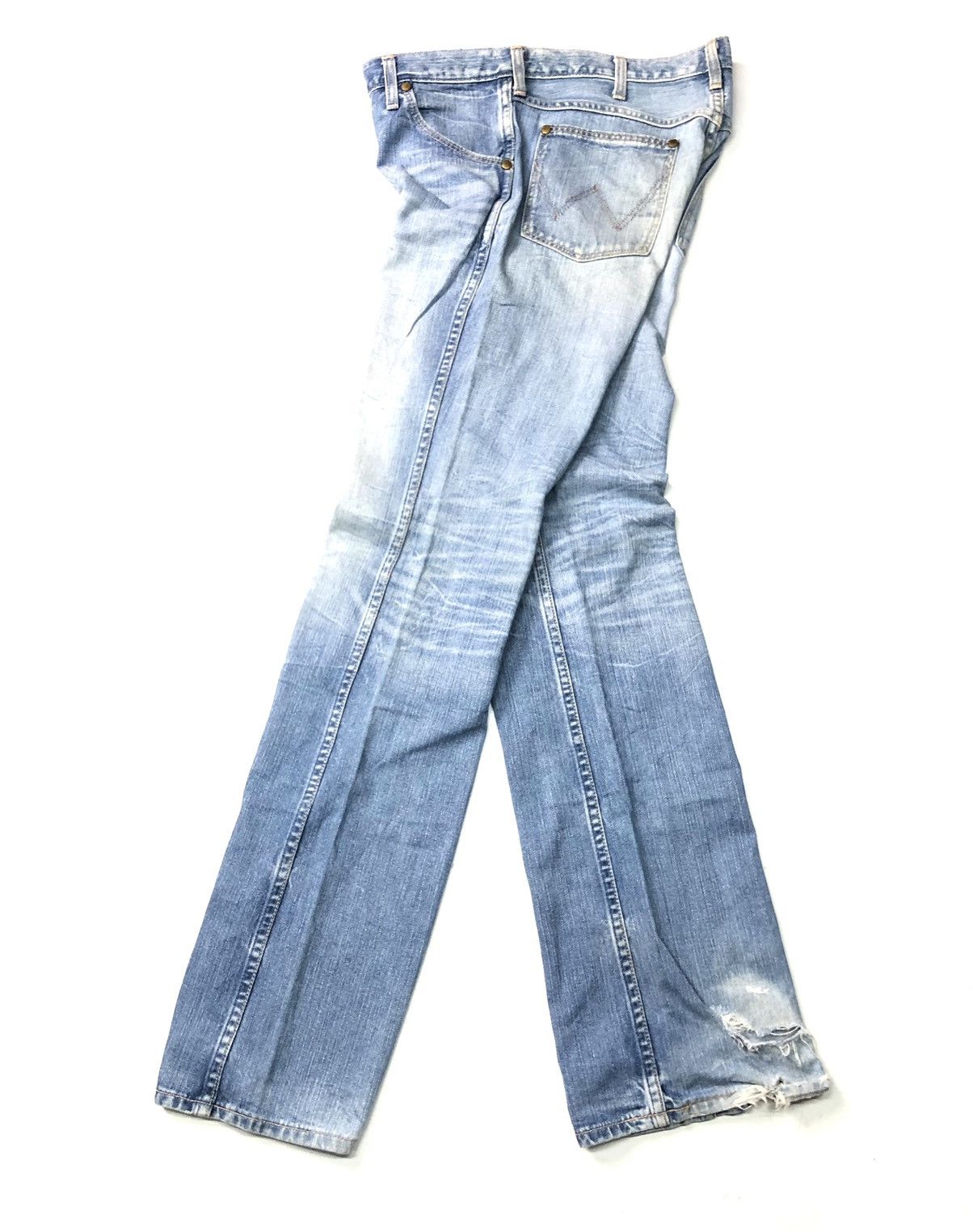 Edwin × Vintage VINTAGE EDWIN BLUE WASH DISSTRESSED DENIM Size US 32 / EU 48 - 2 Thumbnail