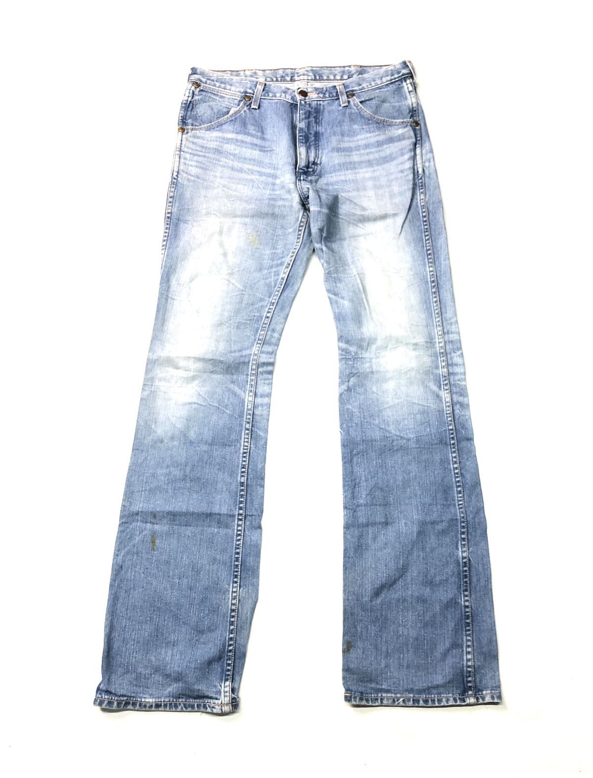 Edwin × Vintage VINTAGE EDWIN BLUE WASH DISSTRESSED DENIM Size US 32 / EU 48 - 3 Thumbnail