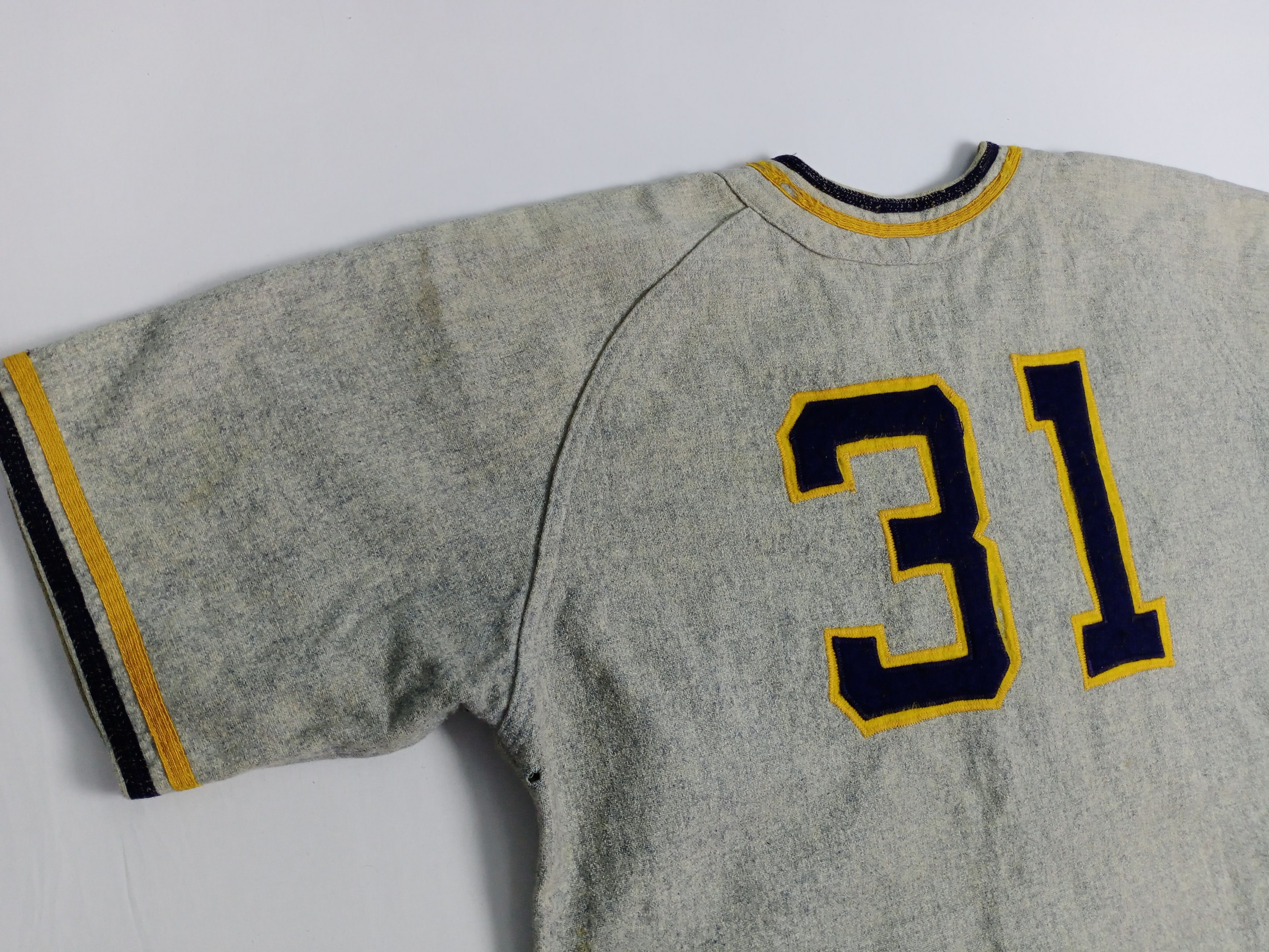 CSB × NFL × Vintage Mega rare! True Vintage 30s Wool Baseball Jersey Rude Ruth Size US XL / EU 56 / 4 - 4 Thumbnail