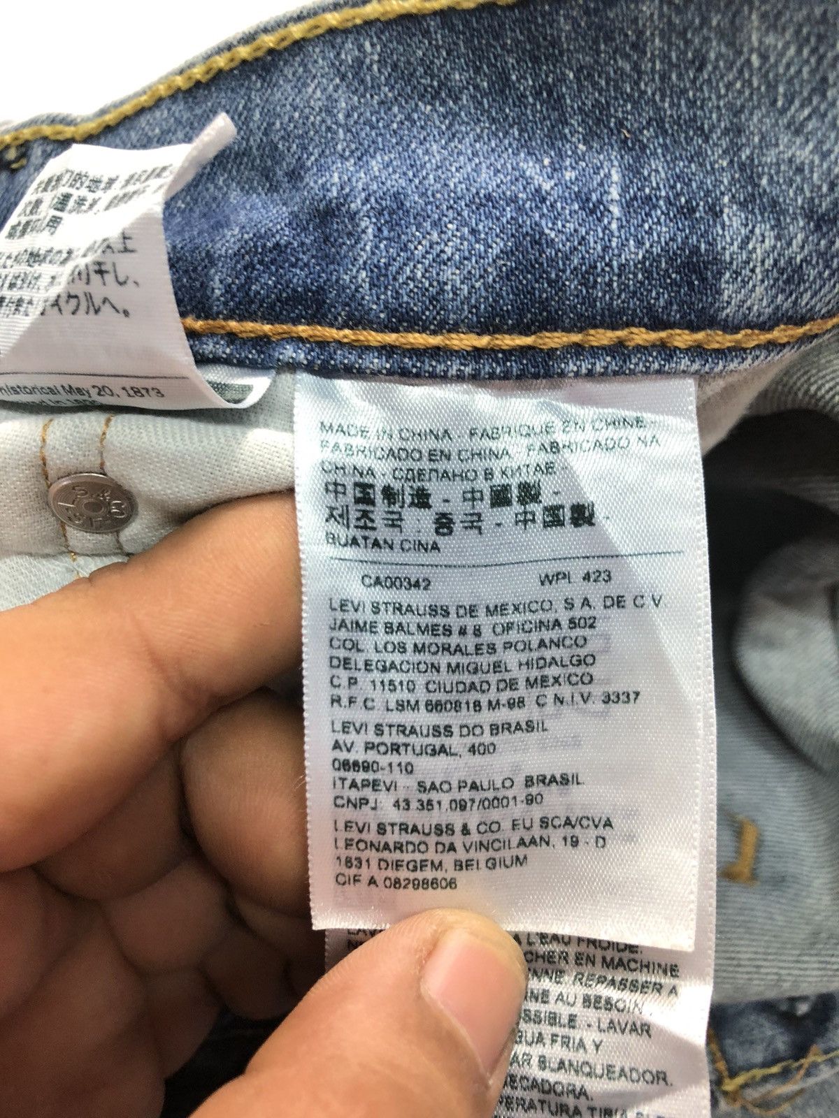 Levi's × Vintage VINTAGE LEVIS 511 BLUE WASH DISTRESSED DENIM Size US 33 - 6 Thumbnail