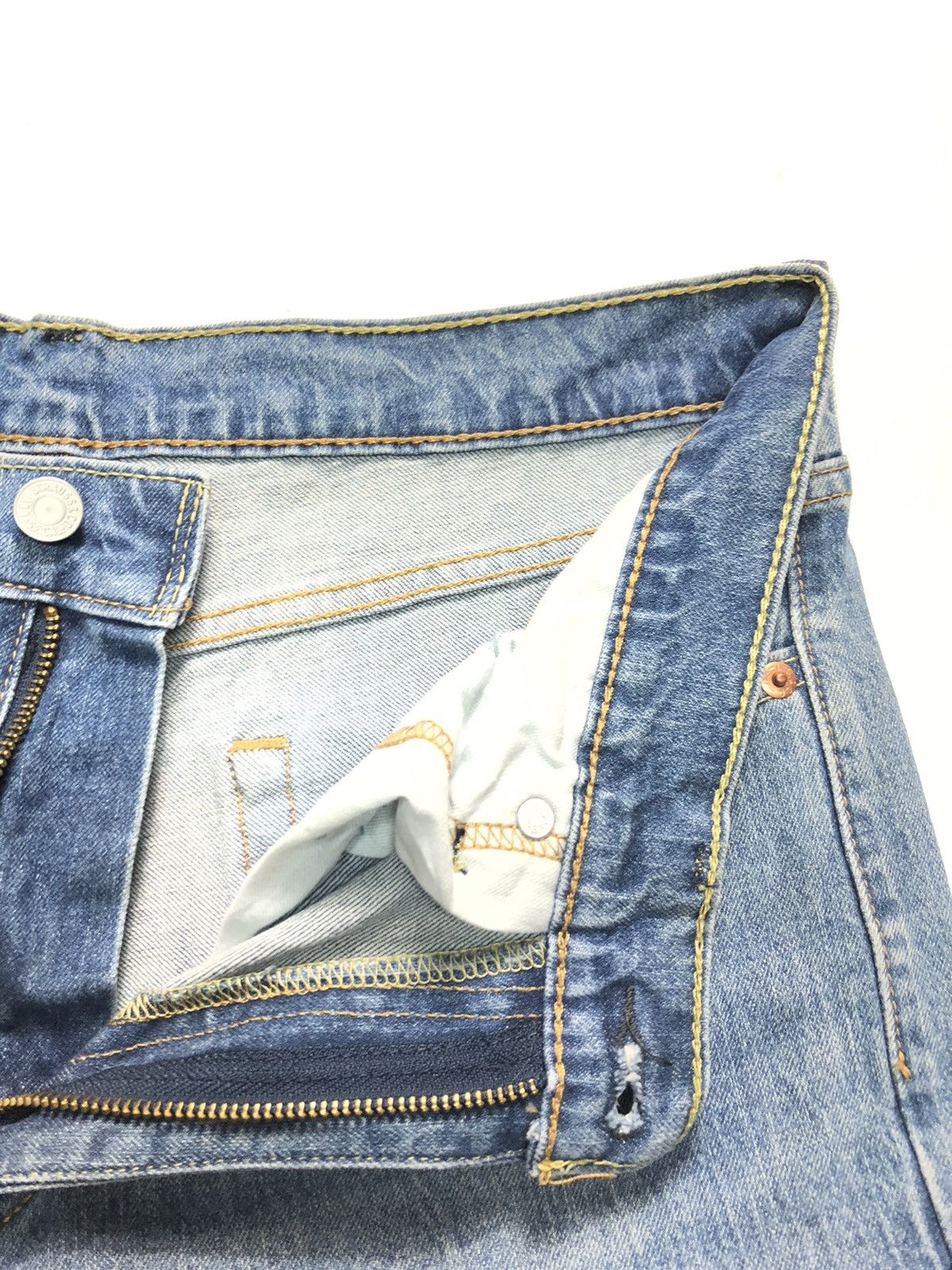Levi's × Vintage VINTAGE LEVIS 511 BLUE WASH DISTRESSED DENIM Size US 33 - 5 Thumbnail