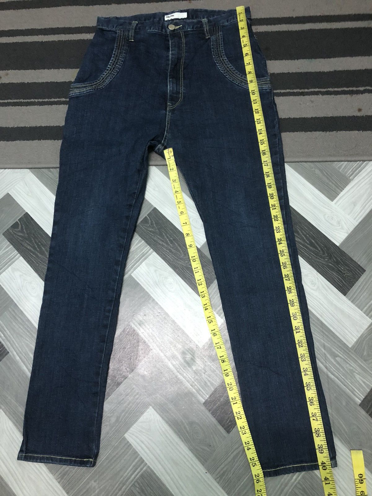 Issey Miyake × Japanese Brand × Ne-Net Ne-NET ISSEY MIYAKE CROPPED HIGH RISE DENIM JEANS Size US 30 / EU 46 - 11 Thumbnail