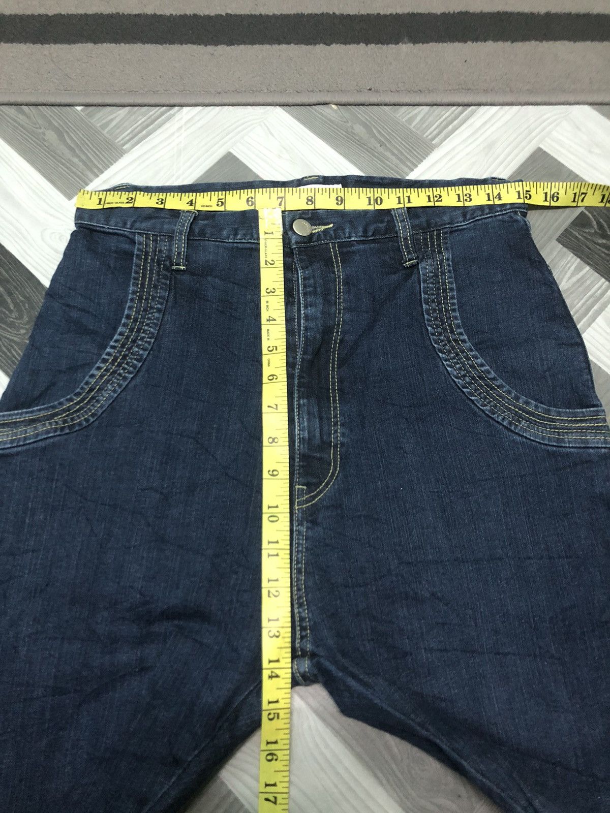 Issey Miyake × Japanese Brand × Ne-Net Ne-NET ISSEY MIYAKE CROPPED HIGH RISE DENIM JEANS Size US 30 / EU 46 - 10 Thumbnail