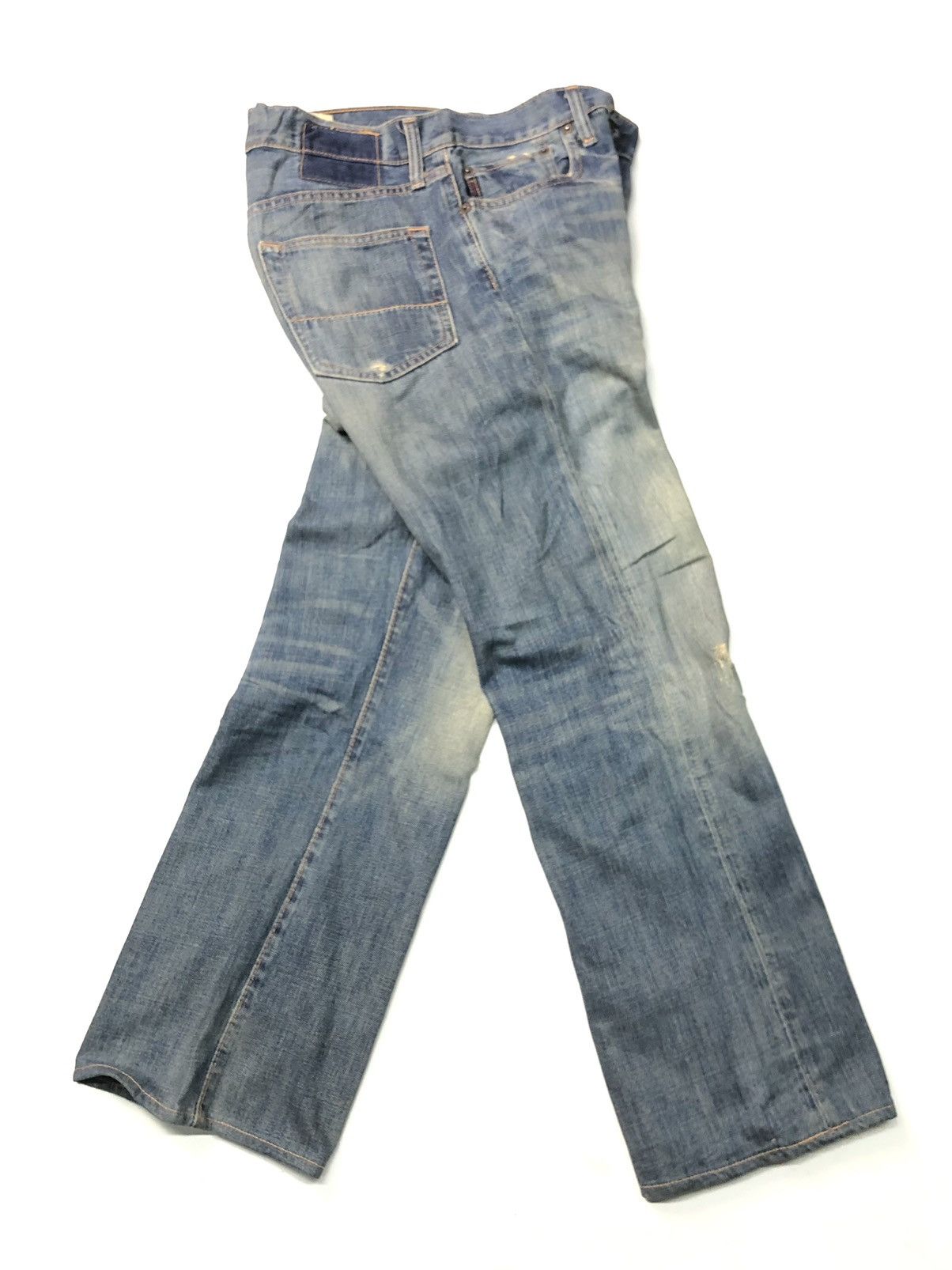 Abercrombie & Fitch × Vintage VINTAGE A&F BLUE WASH DISSTRESSED DENIM Size US 30 / EU 46 - 2 Thumbnail