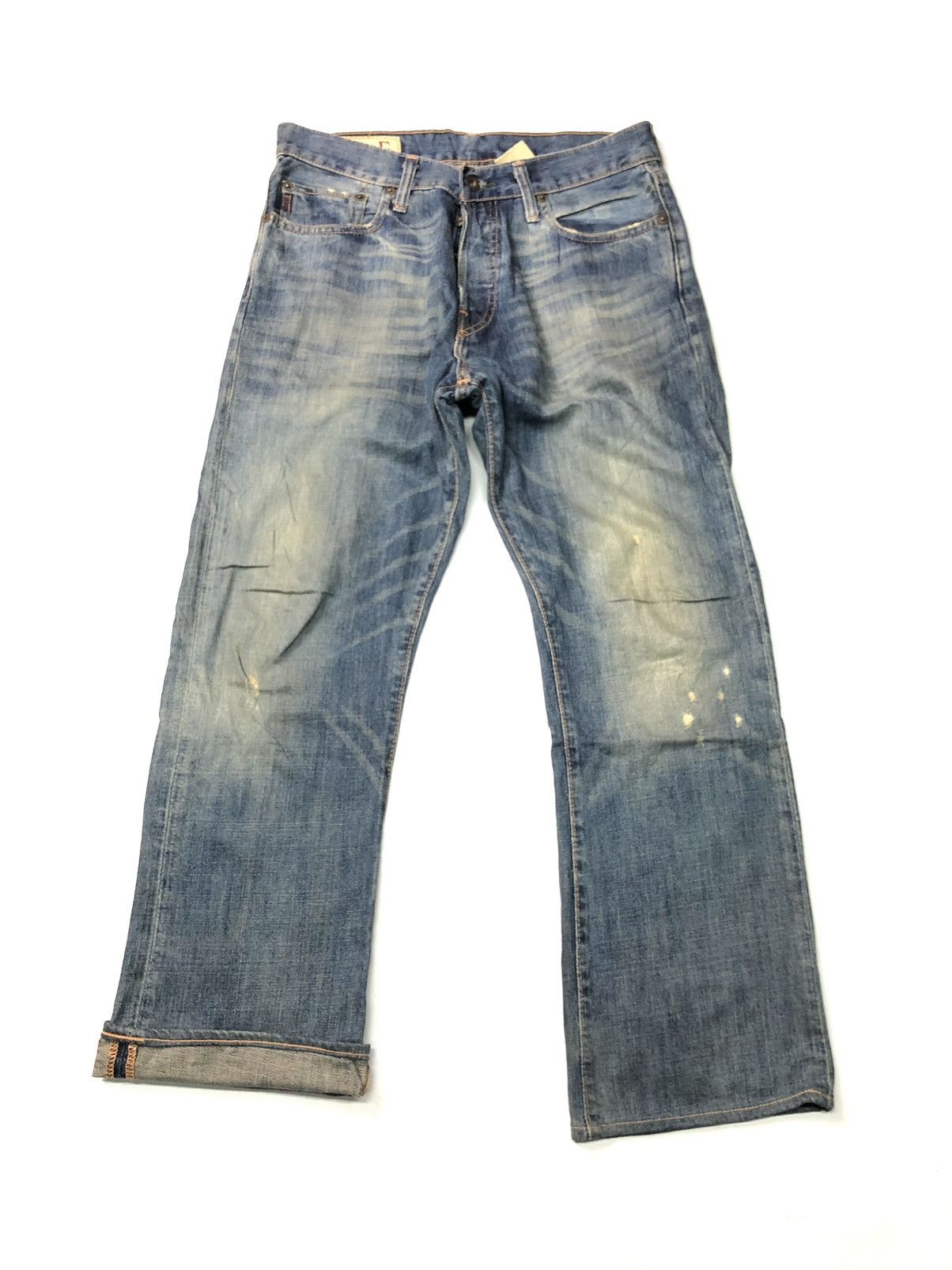 Abercrombie & Fitch × Vintage VINTAGE A&F BLUE WASH DISSTRESSED DENIM Size US 30 / EU 46 - 1 Thumbnail