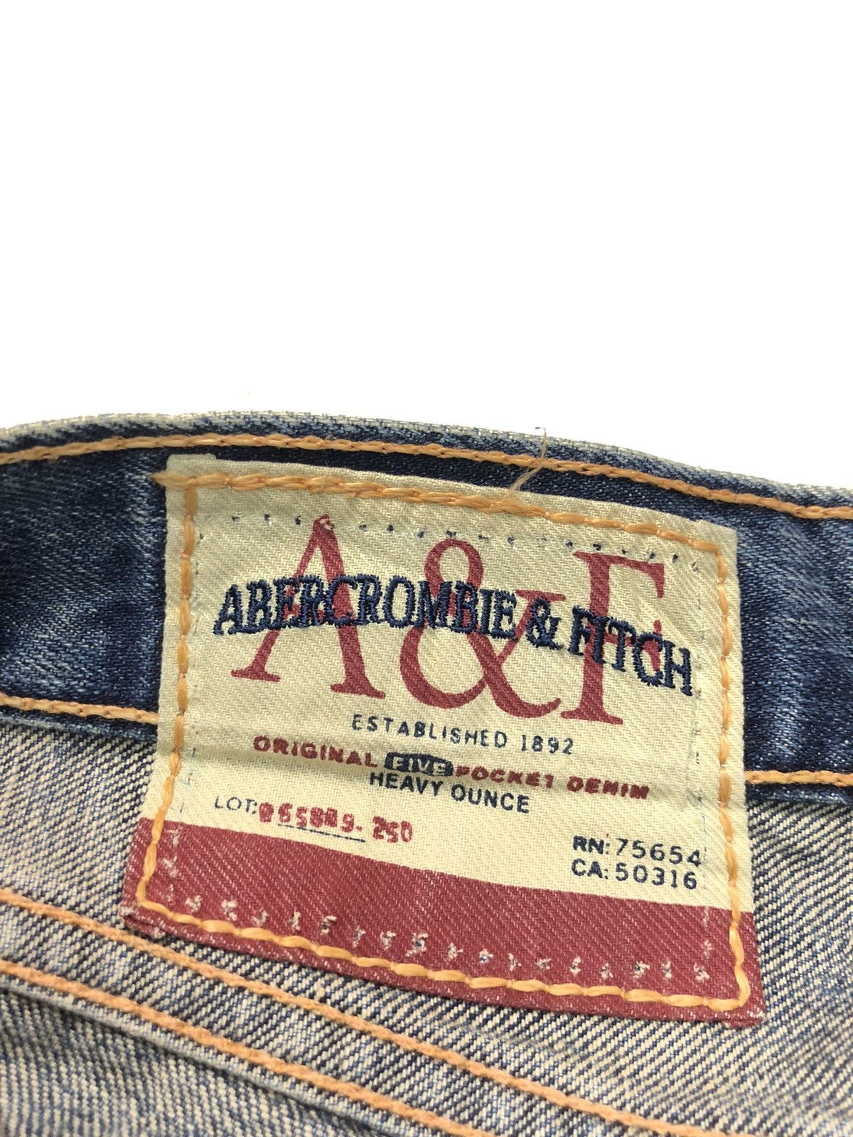 Abercrombie & Fitch × Vintage VINTAGE A&F BLUE WASH DISSTRESSED DENIM Size US 30 / EU 46 - 7 Thumbnail