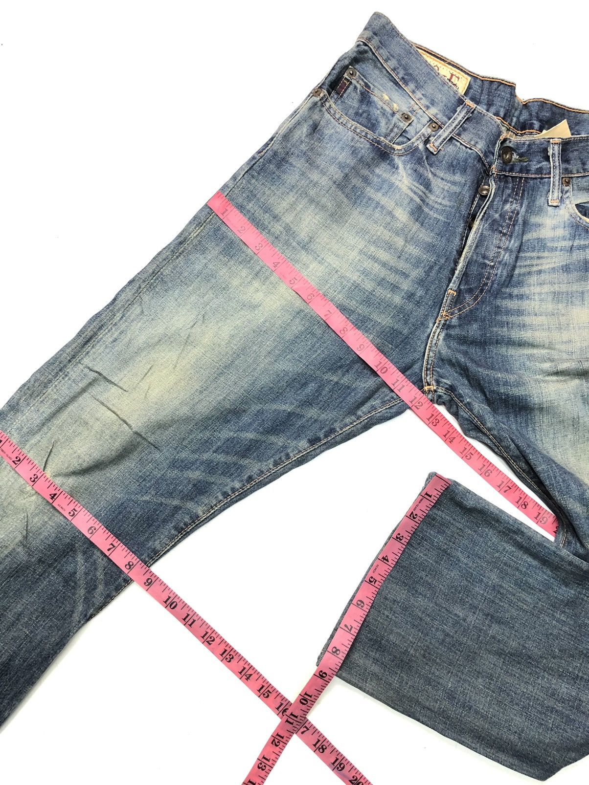 Abercrombie & Fitch × Vintage VINTAGE A&F BLUE WASH DISSTRESSED DENIM Size US 30 / EU 46 - 15 Thumbnail