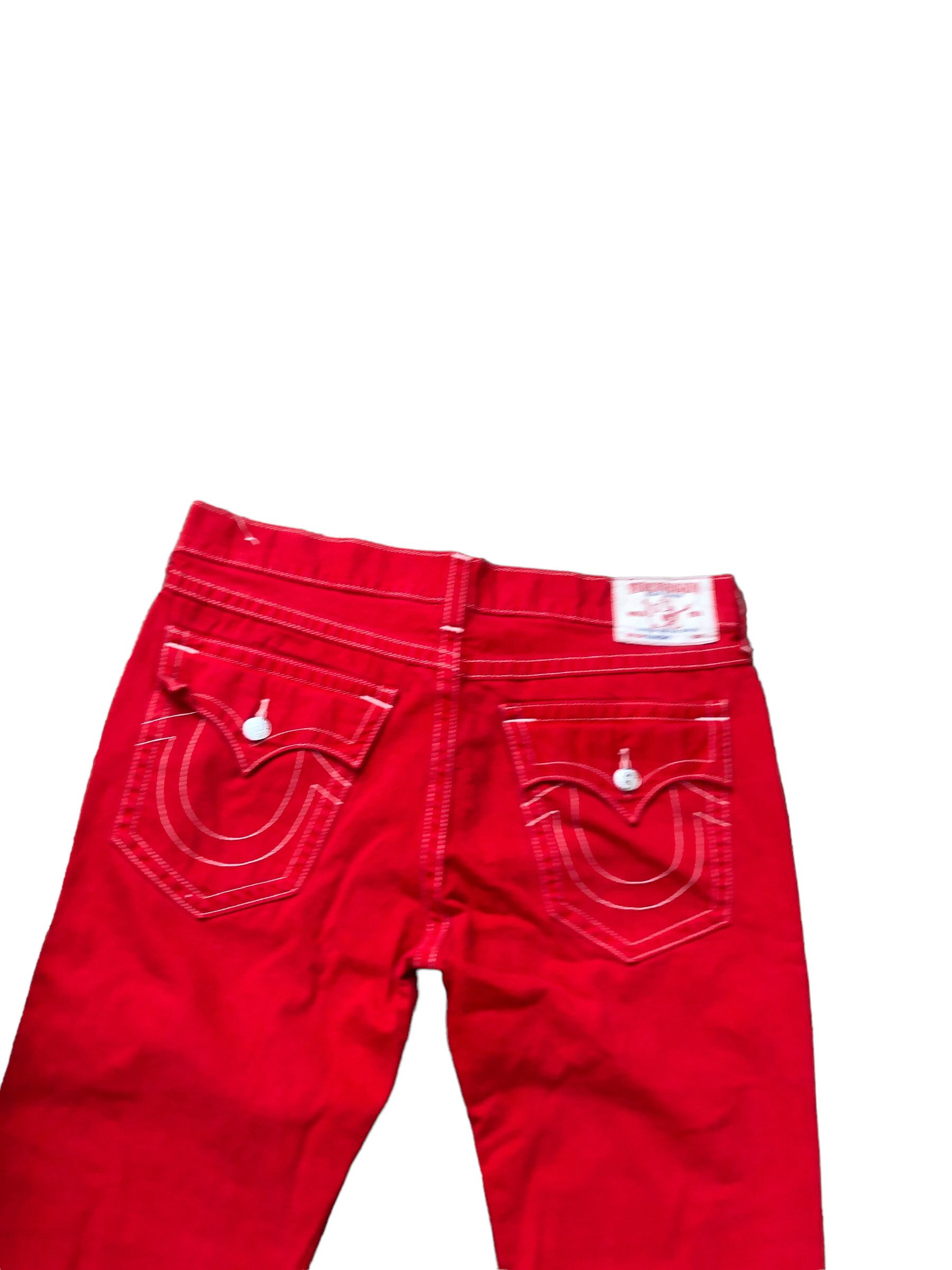 True Religion × Vintage Vintage True Religion Jeans Size 40 STRAIGHT FLAP T Red Size US 40 / EU 56 - 2 Thumbnail